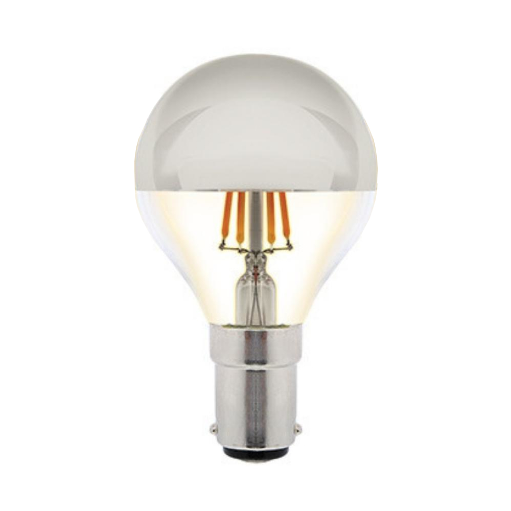 4W Fancy Round Crown Silver Warm White B15 LED Bulb