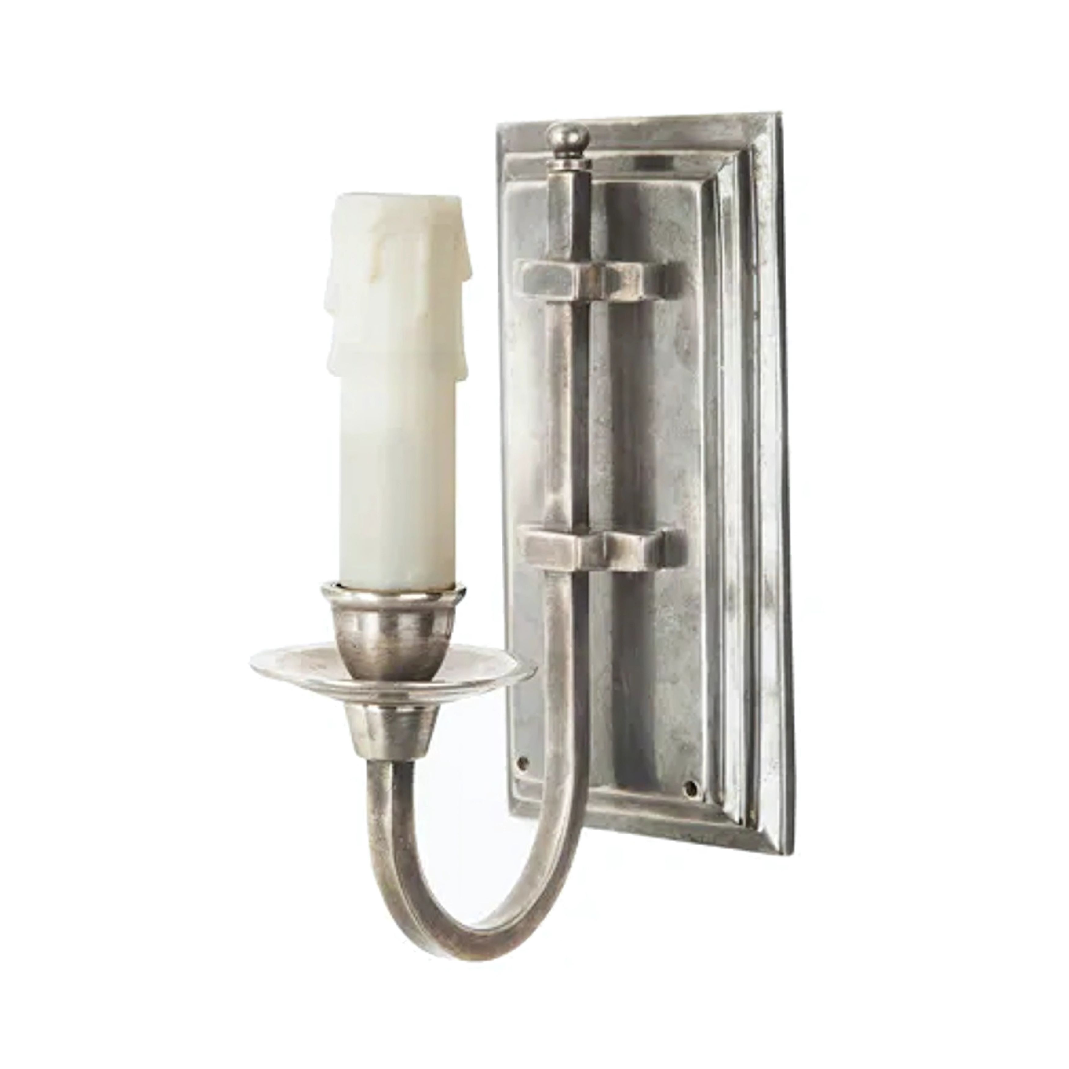 East Borne Antique Silver Wall Light