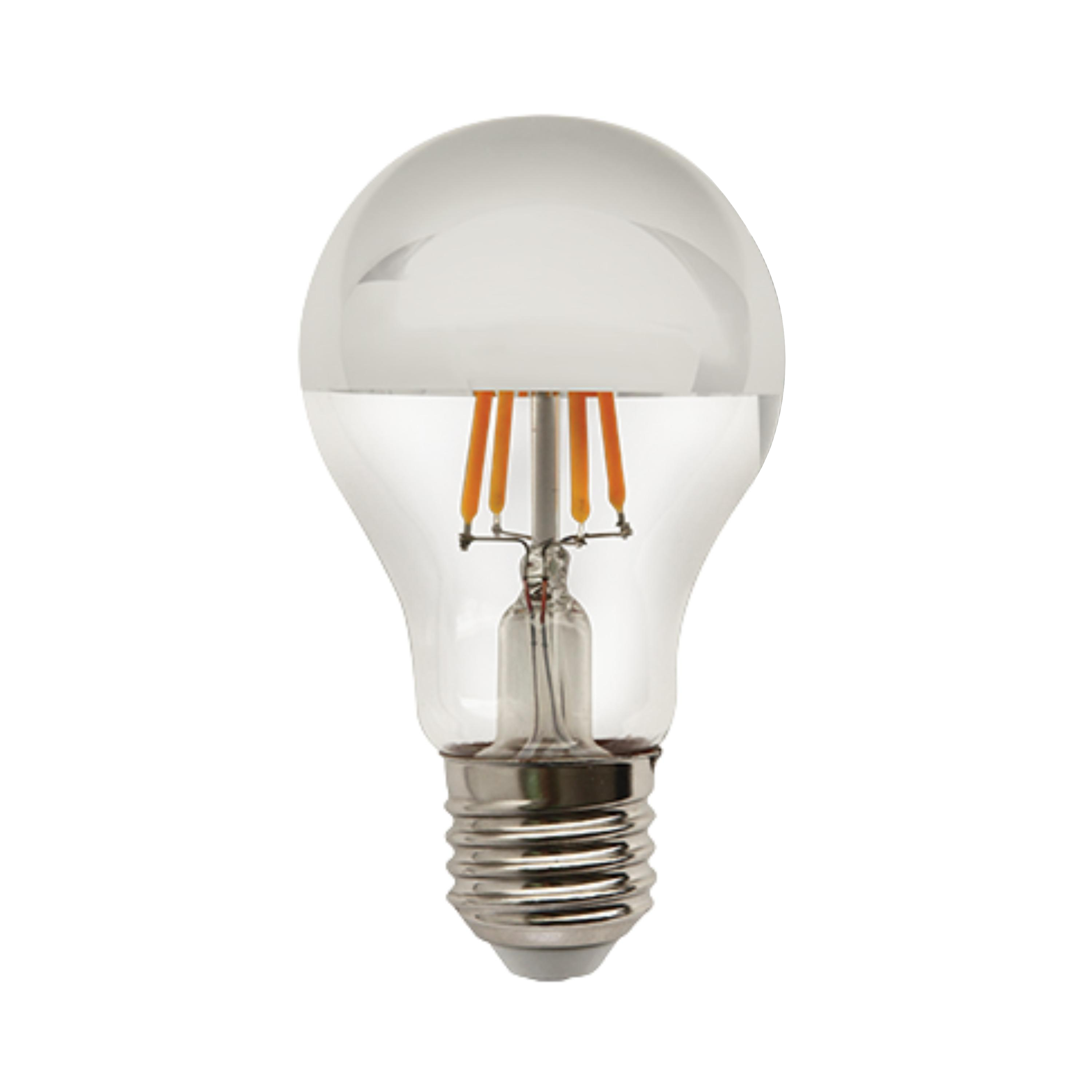 4W Crown Silver Clear Filament Warm White E27 LED Bulb
