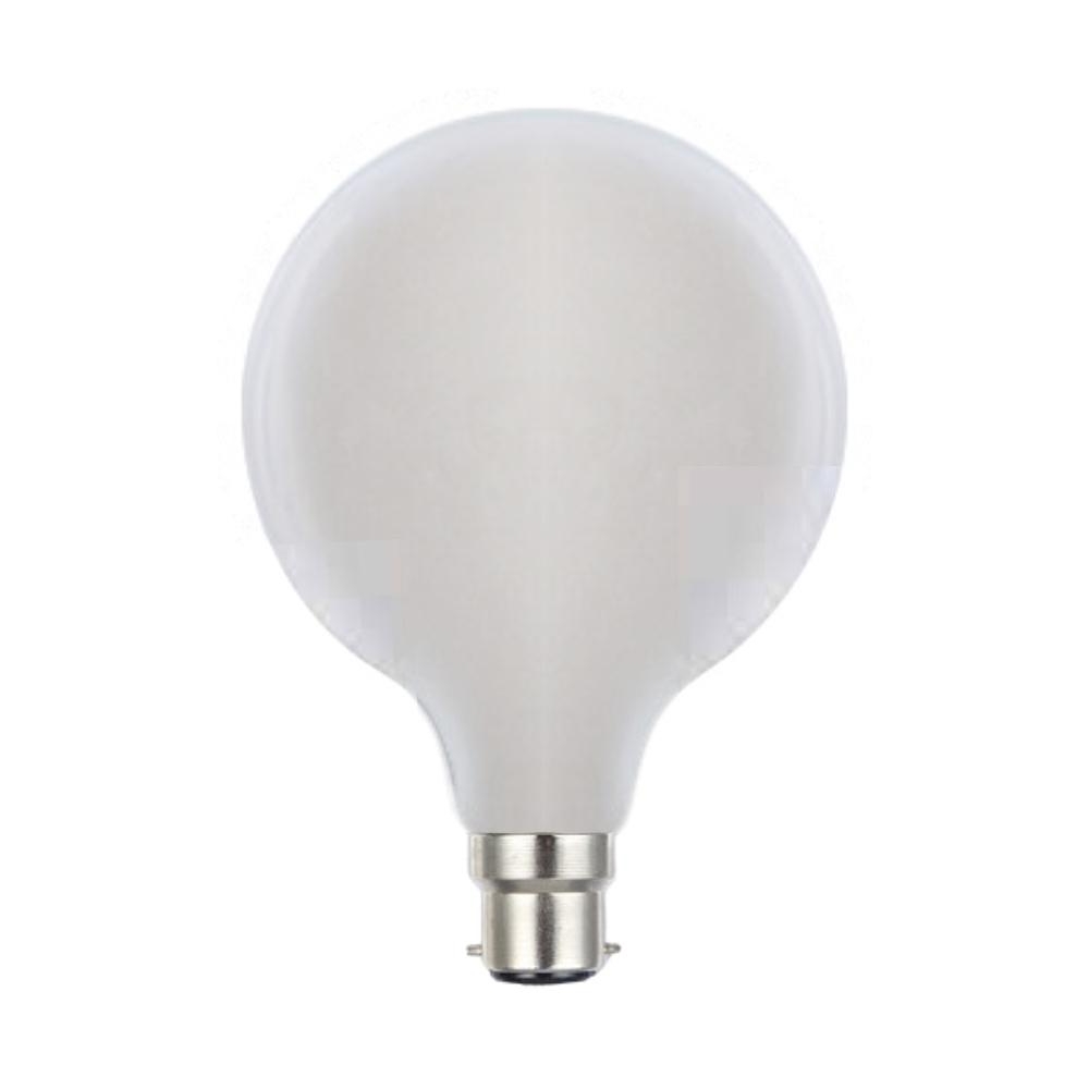 8W Opal Spherical Cool Daylight B22 G125 LED Bulb
