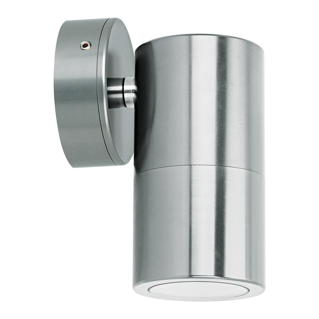Shadow Titanium Silver Fixed Exterior Wall Light