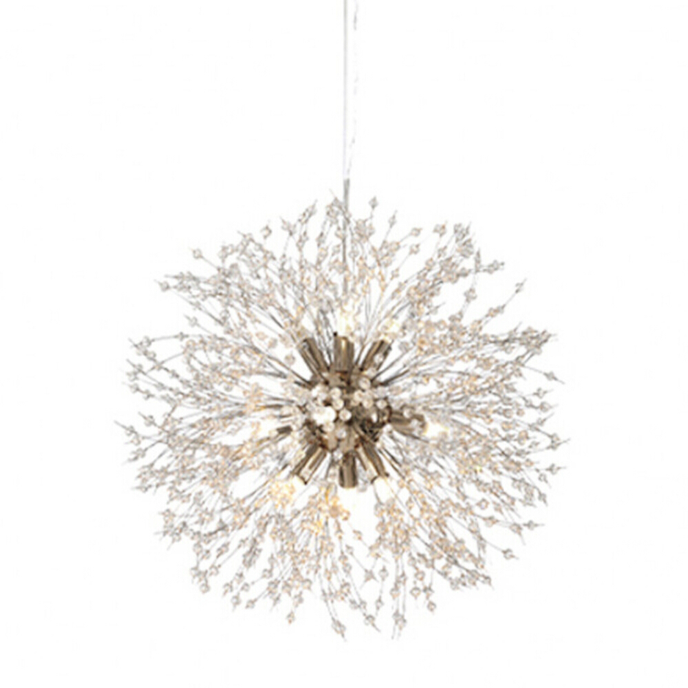 Chrome Dandelion Sputnik Pendant Chandelier