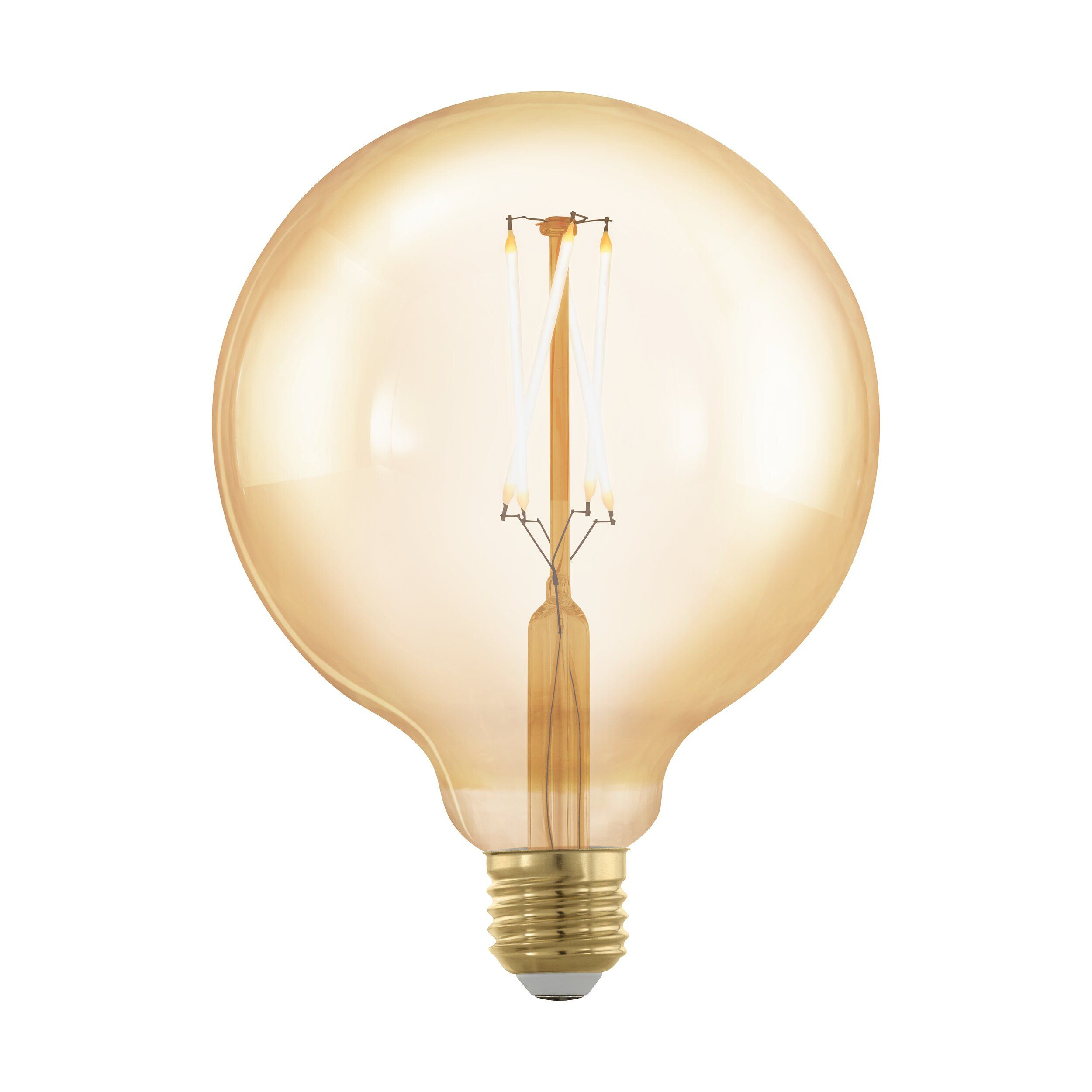 4.5W G125 Amber Glass Warm White E27 LED Bulb