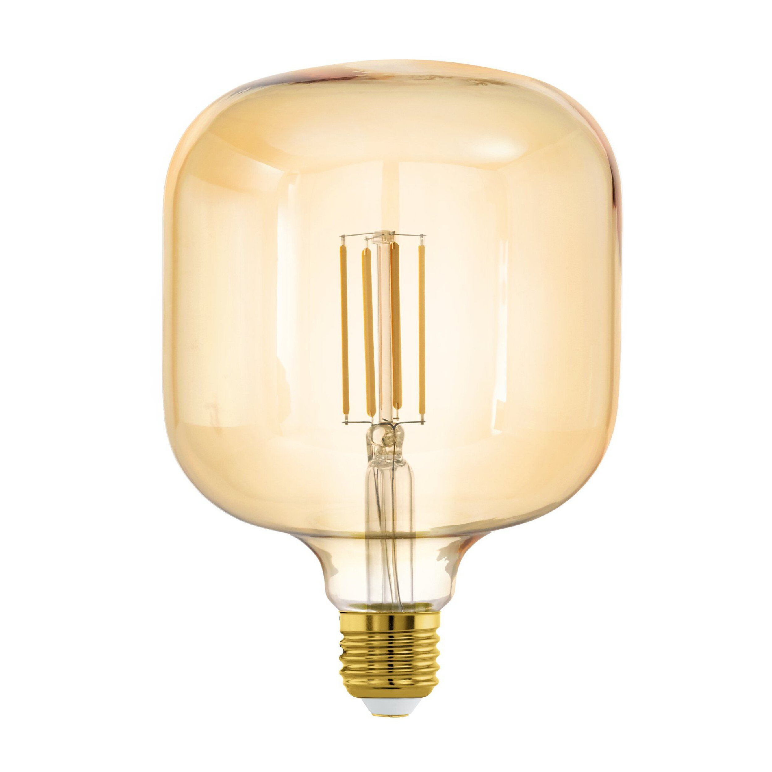 4.5W T125 Amber Glass Warm White E27 LED Bulb