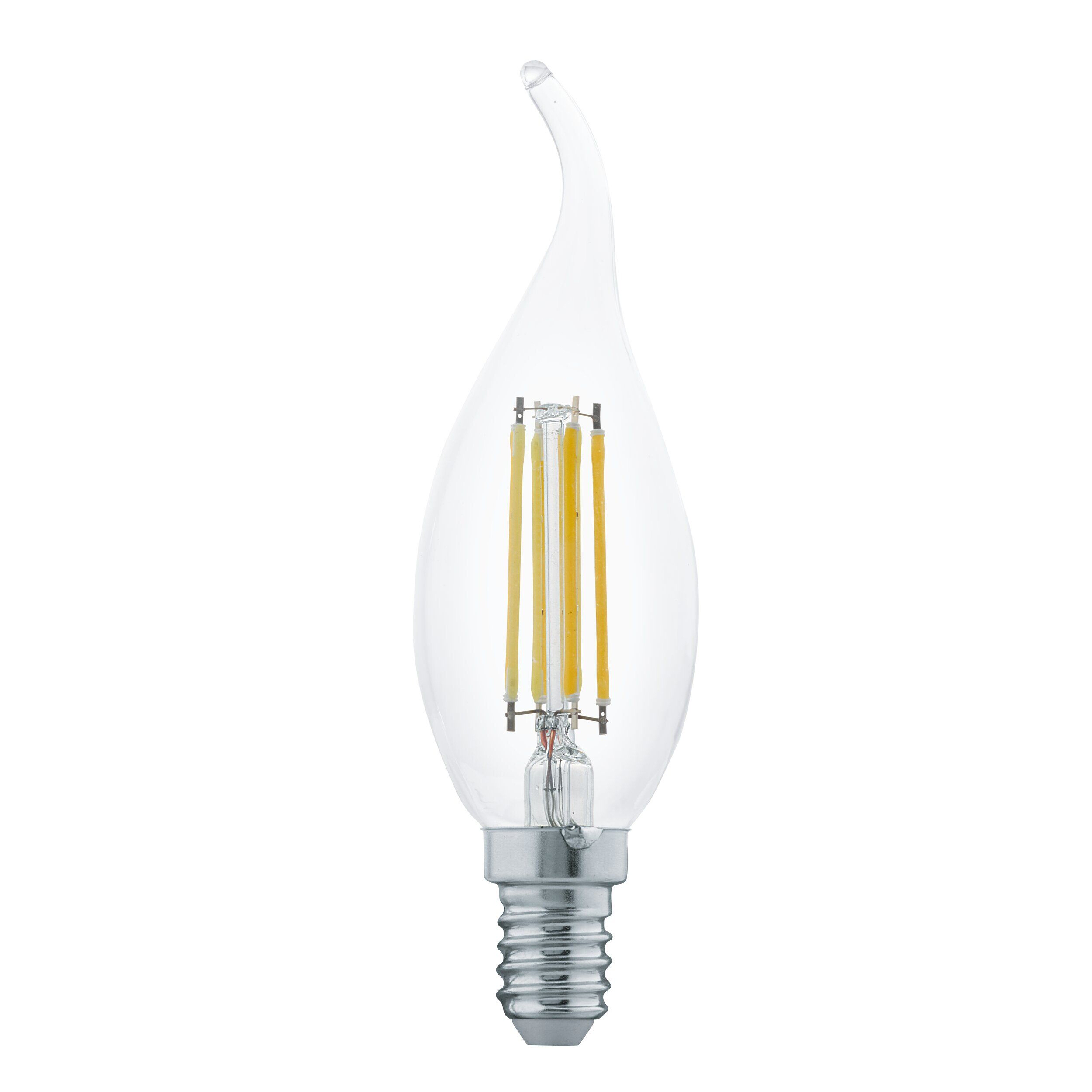 4W Flame Tip Clear Candle White E14 LED Bulb