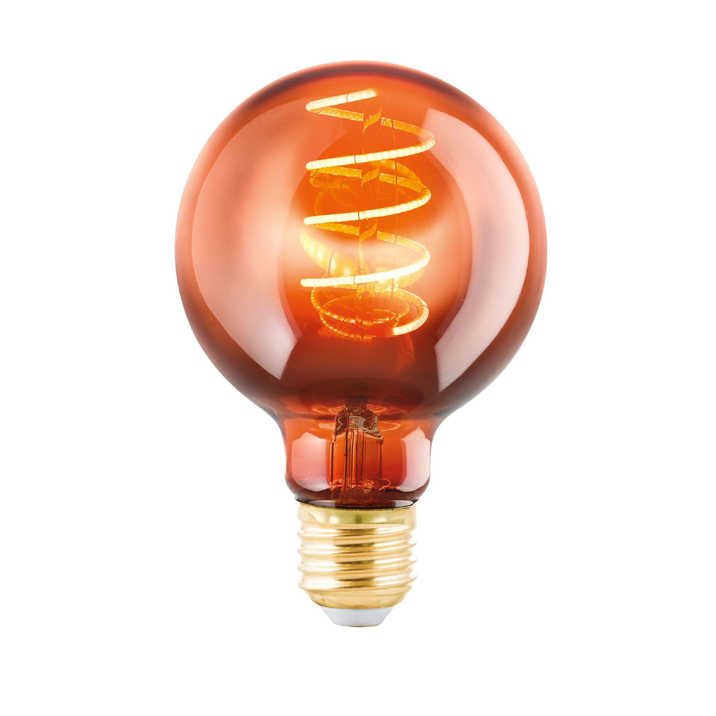 4W G80 Spiral Filament Transparent Copper Warm White E27 LED Bulb