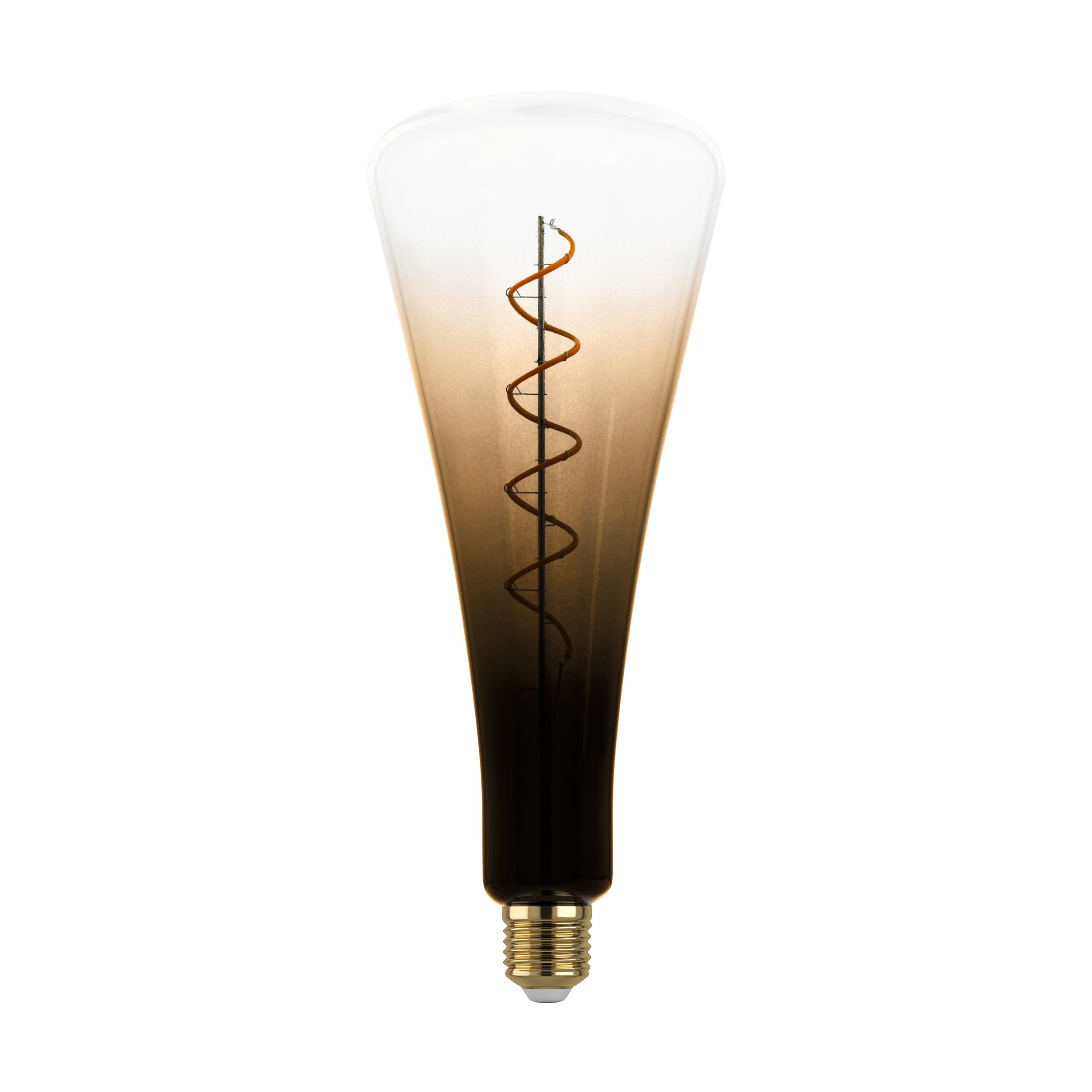 4W T110 Spiral Filament Brown Ombre Warm White E27 LED Bulb