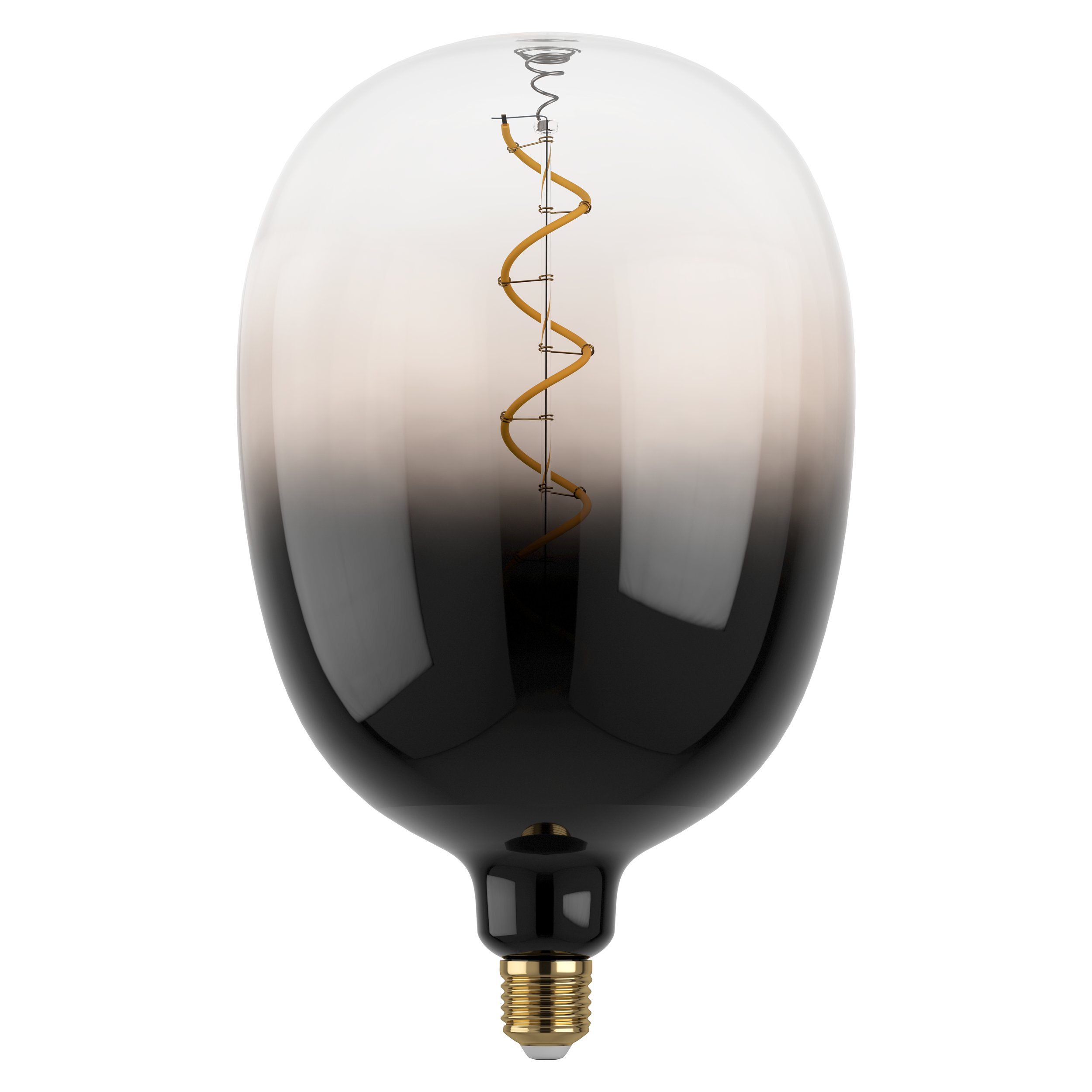 4W T180 Spiral Filament Grey Ombre Warm White E27 LED Bulb