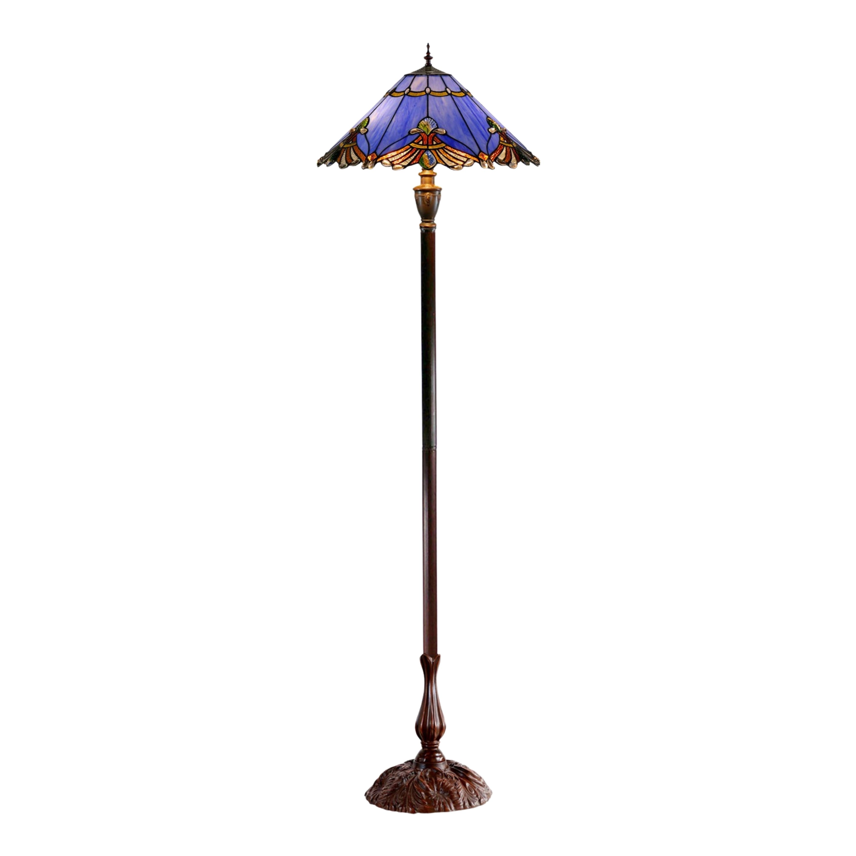 Benita Periwinkle Tiffany Floor Lamp