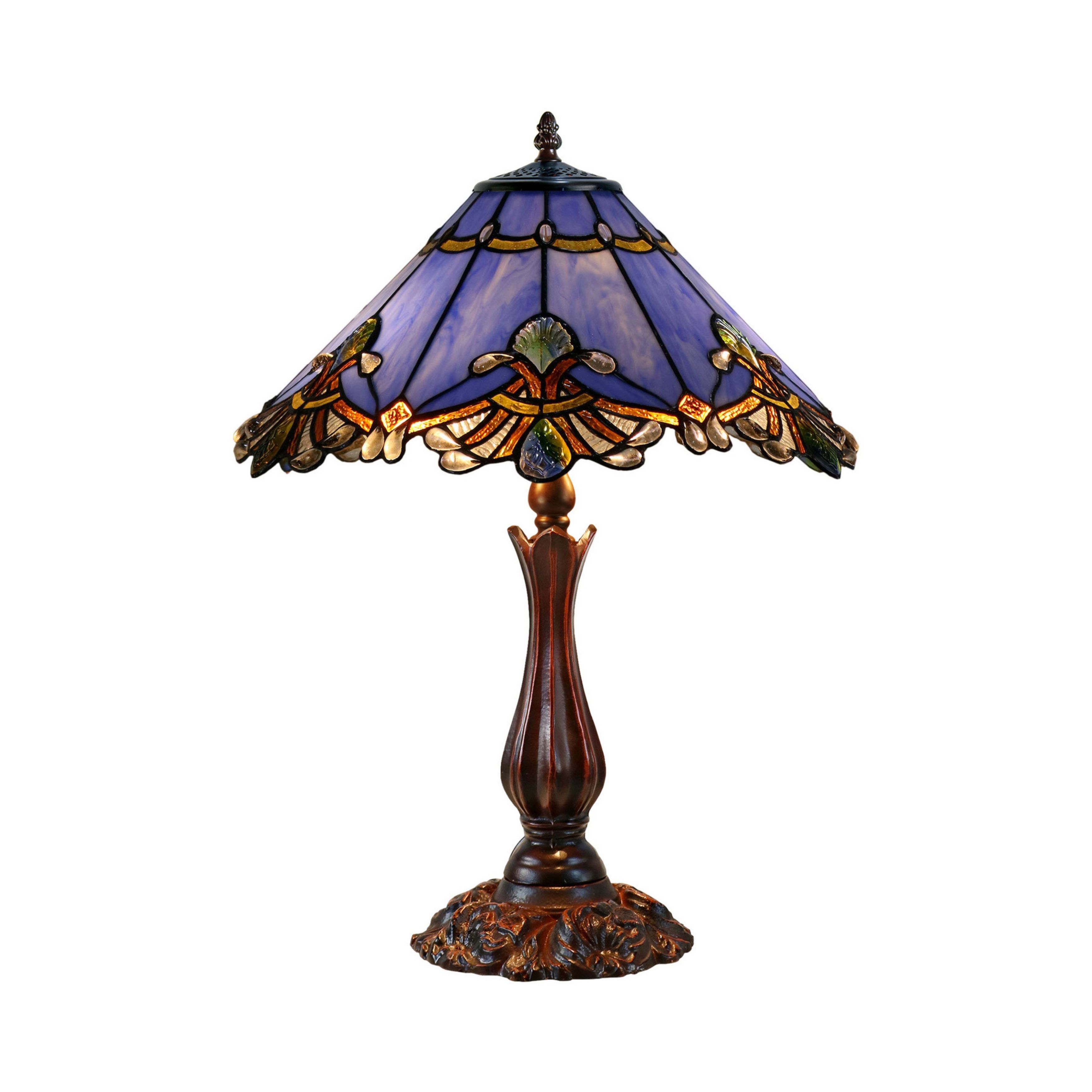 Benita Periwinkle Tiffany Table Lamp
