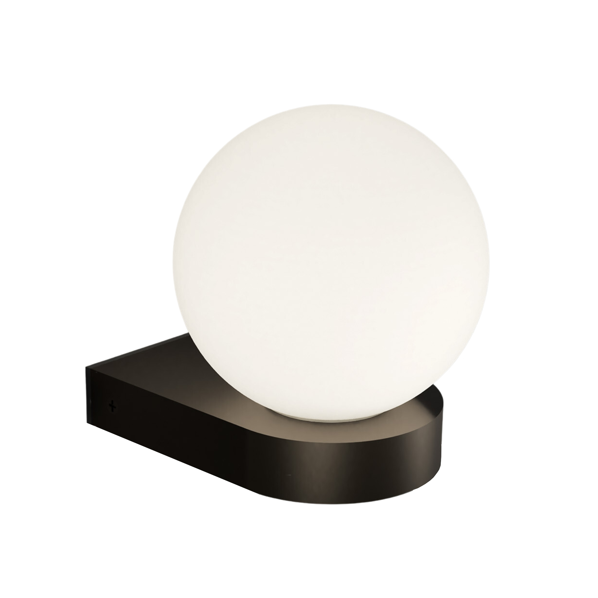 Orb Ledge Old Bronze Wall Light