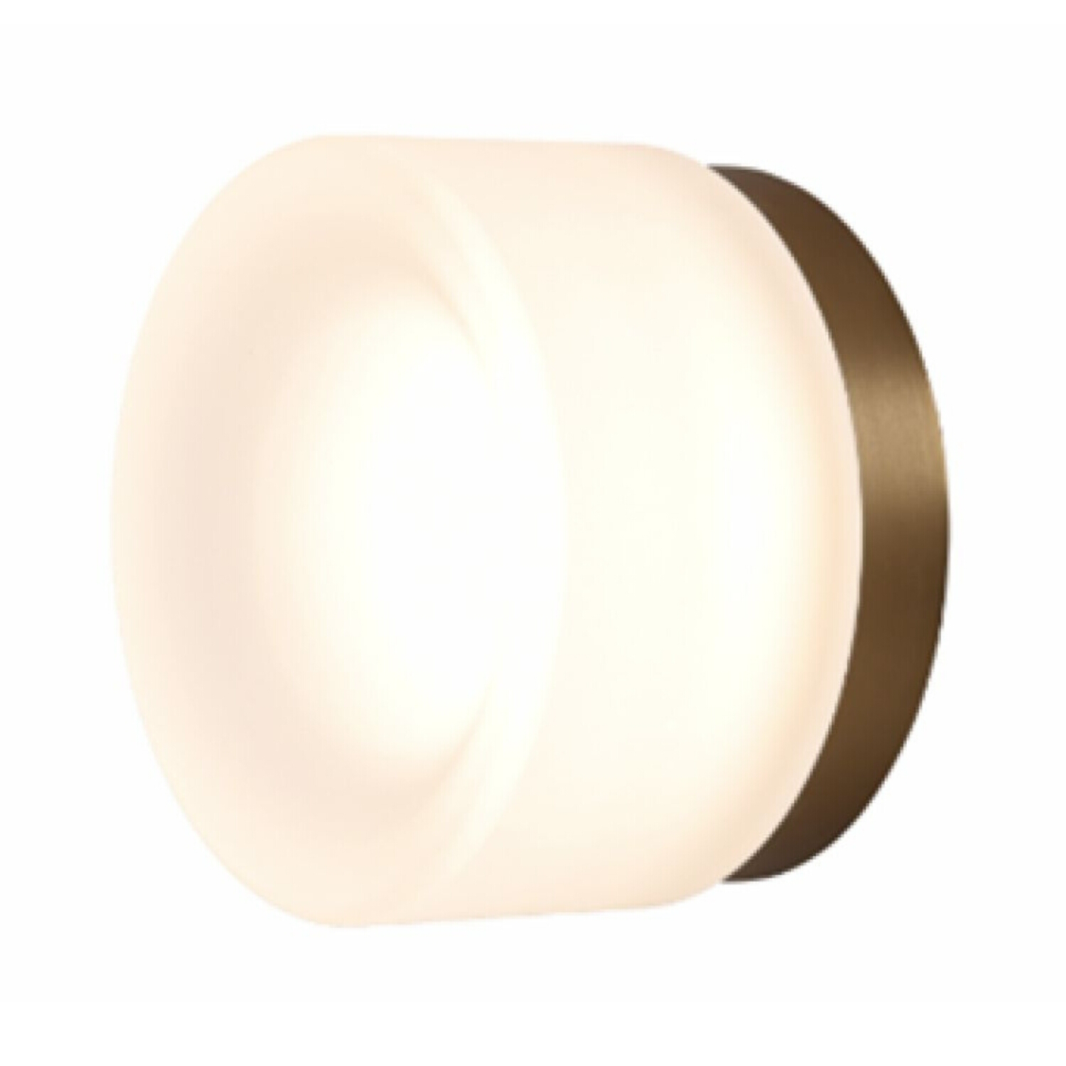 Cirq Round Satin Brass CCT LED Wall Light