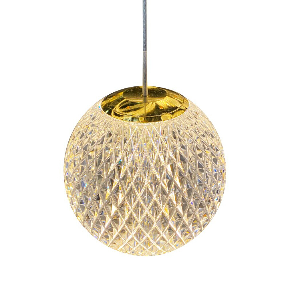 London Clear Gold Ball Pendant Light