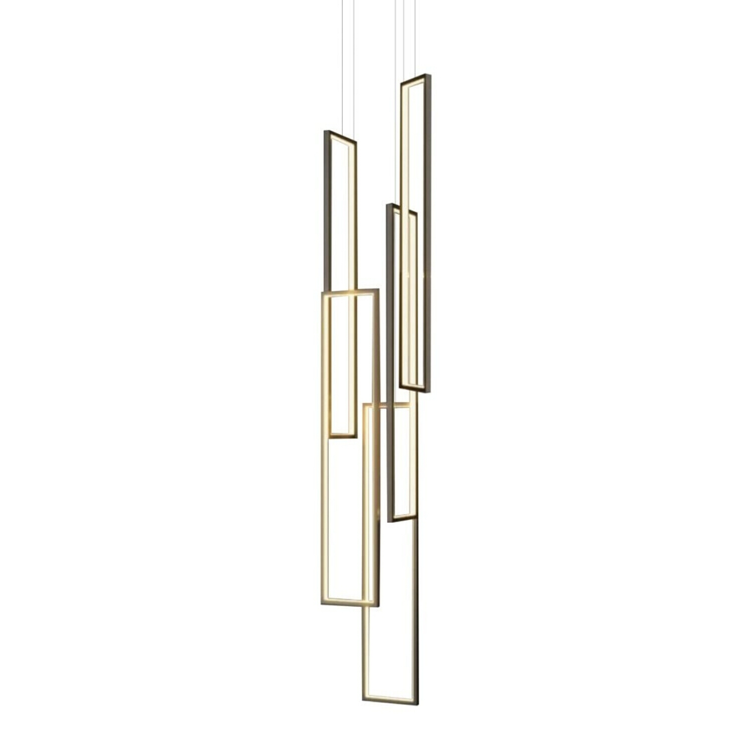 Luke Matt Black LED Pendant Chandelier