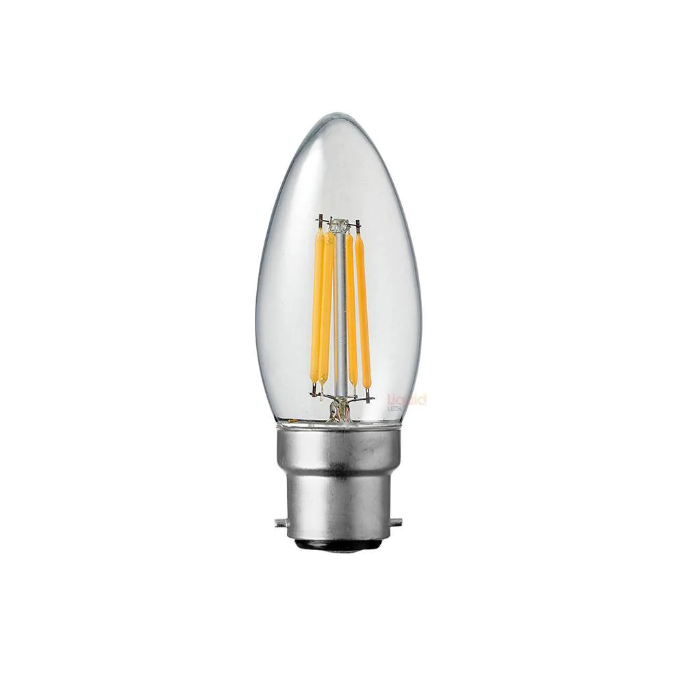 3.5W C35 Candle 12V Clear Glass Warm White B22 LED Bulb