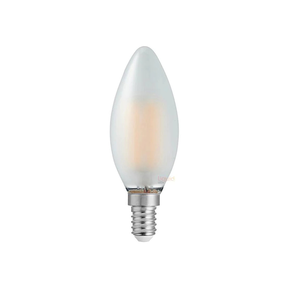 4W C35 Candle Clear Glass Warm White E14 LED Bulb