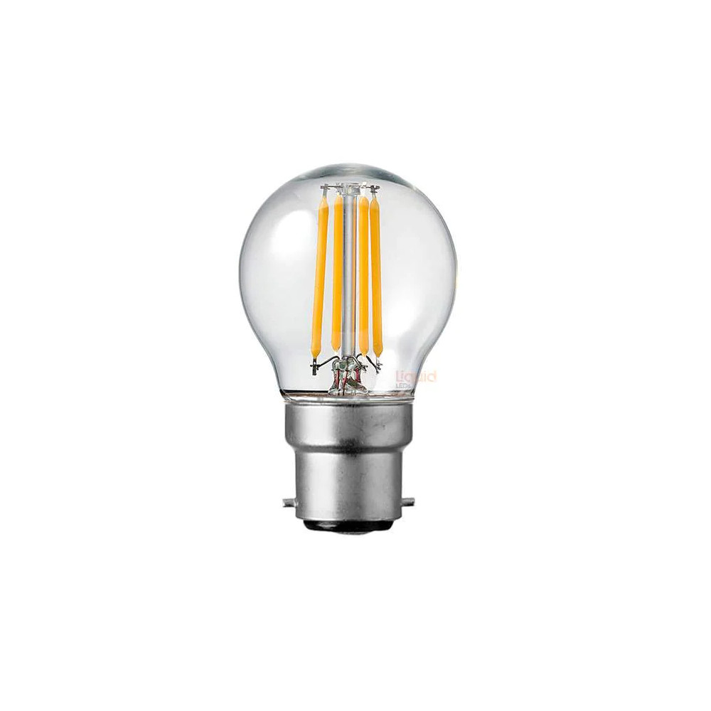 4W G45 Fancy Round Clear Dimmable Warm White B22 LED Bulb