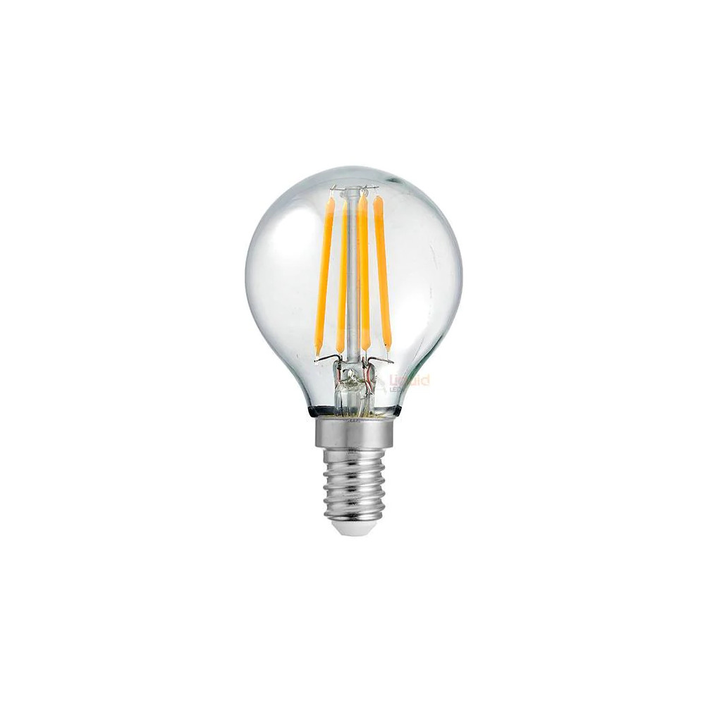 4W G45 Fancy Round Clear Glass Warm White E14 LED Bulb