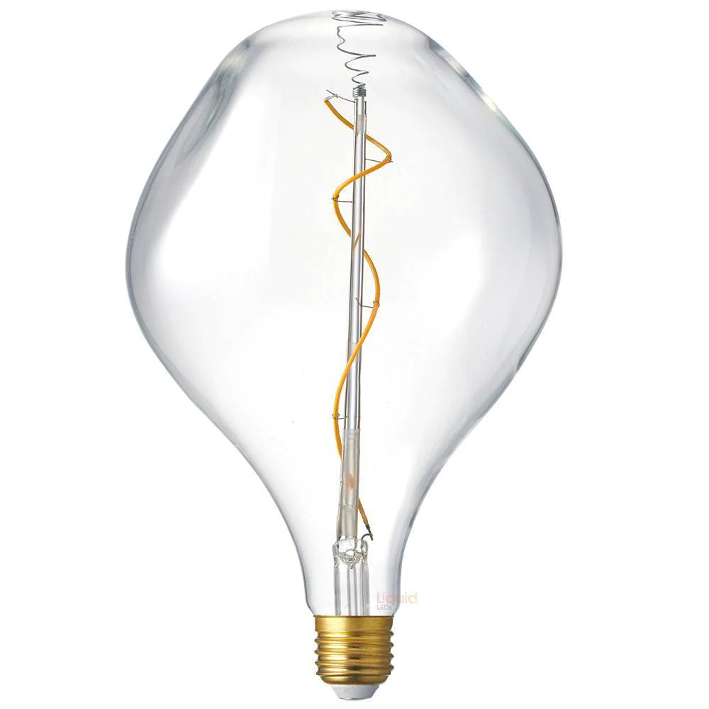 4W Oversized A180 Dimmable Clear Glass Warm White E27 LED Bulb