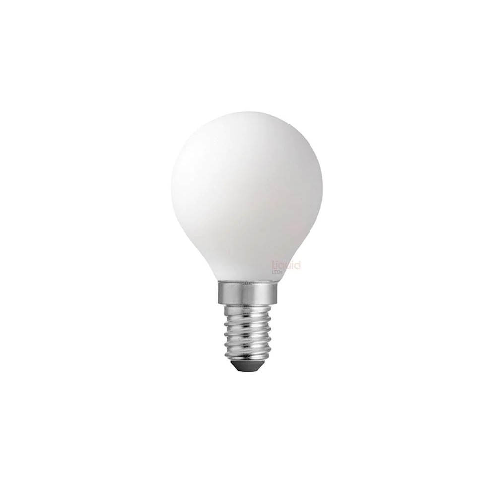 6W G45 Fancy Round Opal Glass Warm White E14 LED Bulb