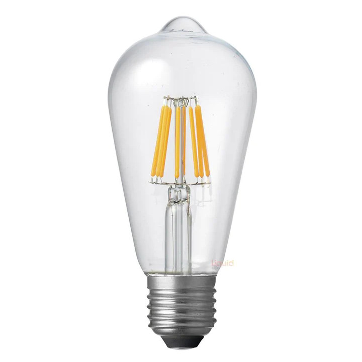 6W ST64 Vintage Squirrel Clear Dimmable Warm White E27 LED Bulb