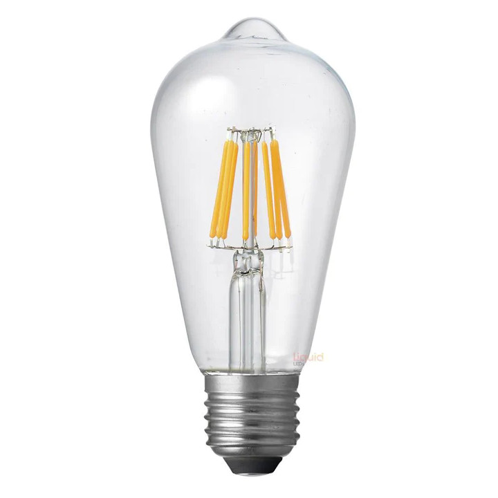 6W ST64 Vintage Squirrel Clear Glass Warm White E27 LED Bulb