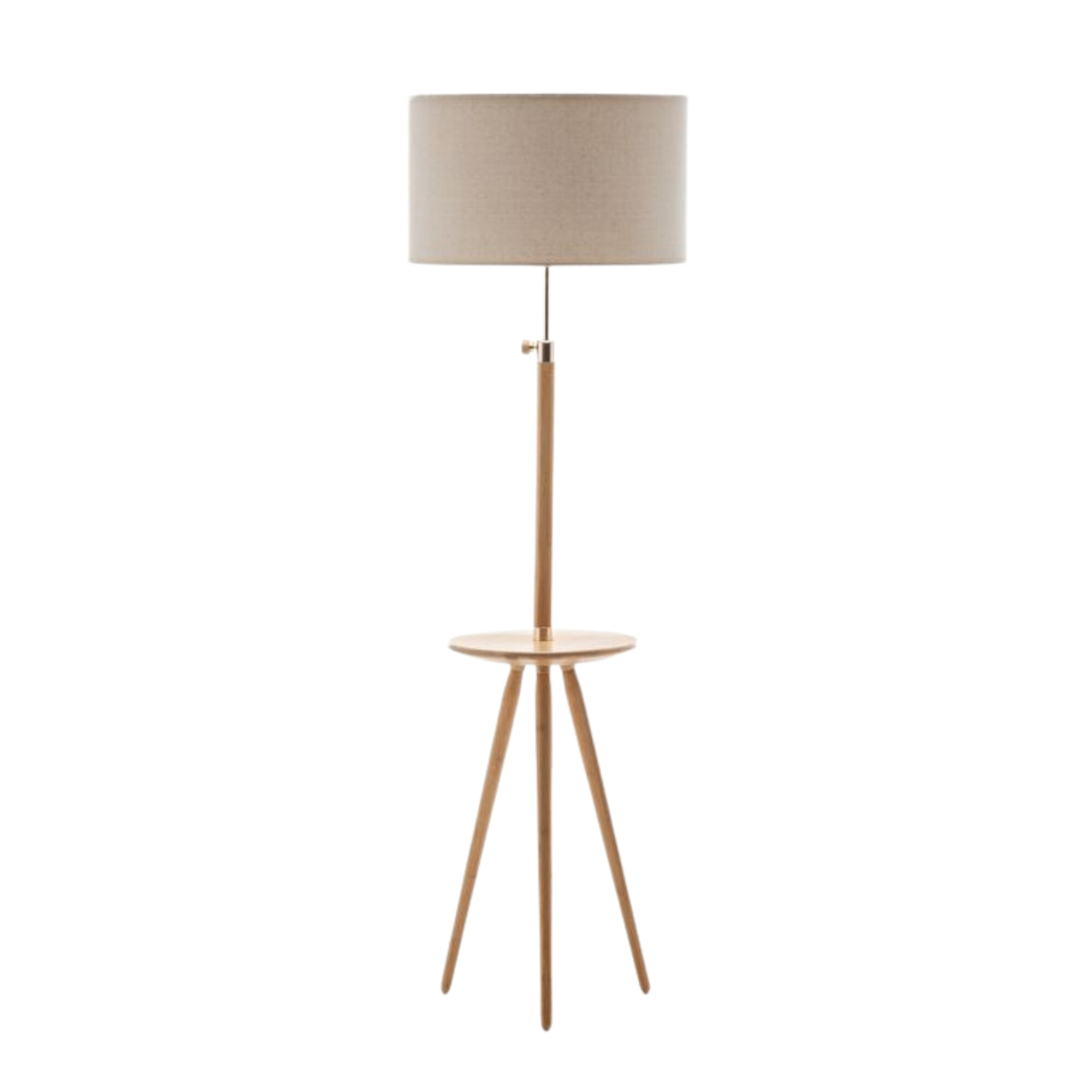 Lucienne Natural Bamboo Tripod Floor Lamp