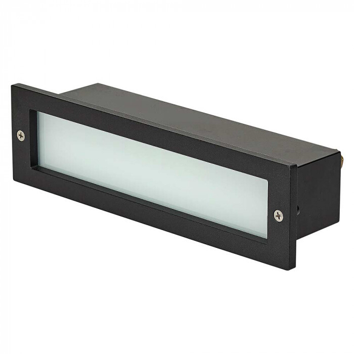 Bertland Black Plain Brick Wall Light