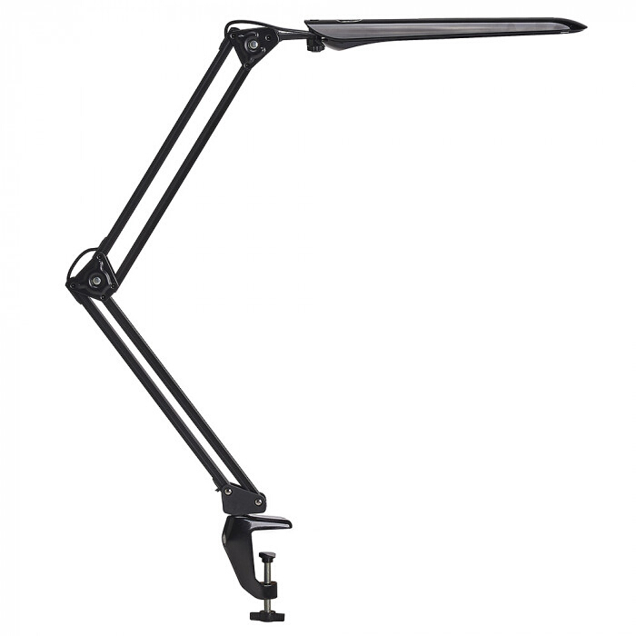 Equipoise Black LED Desk Clamp Lamp