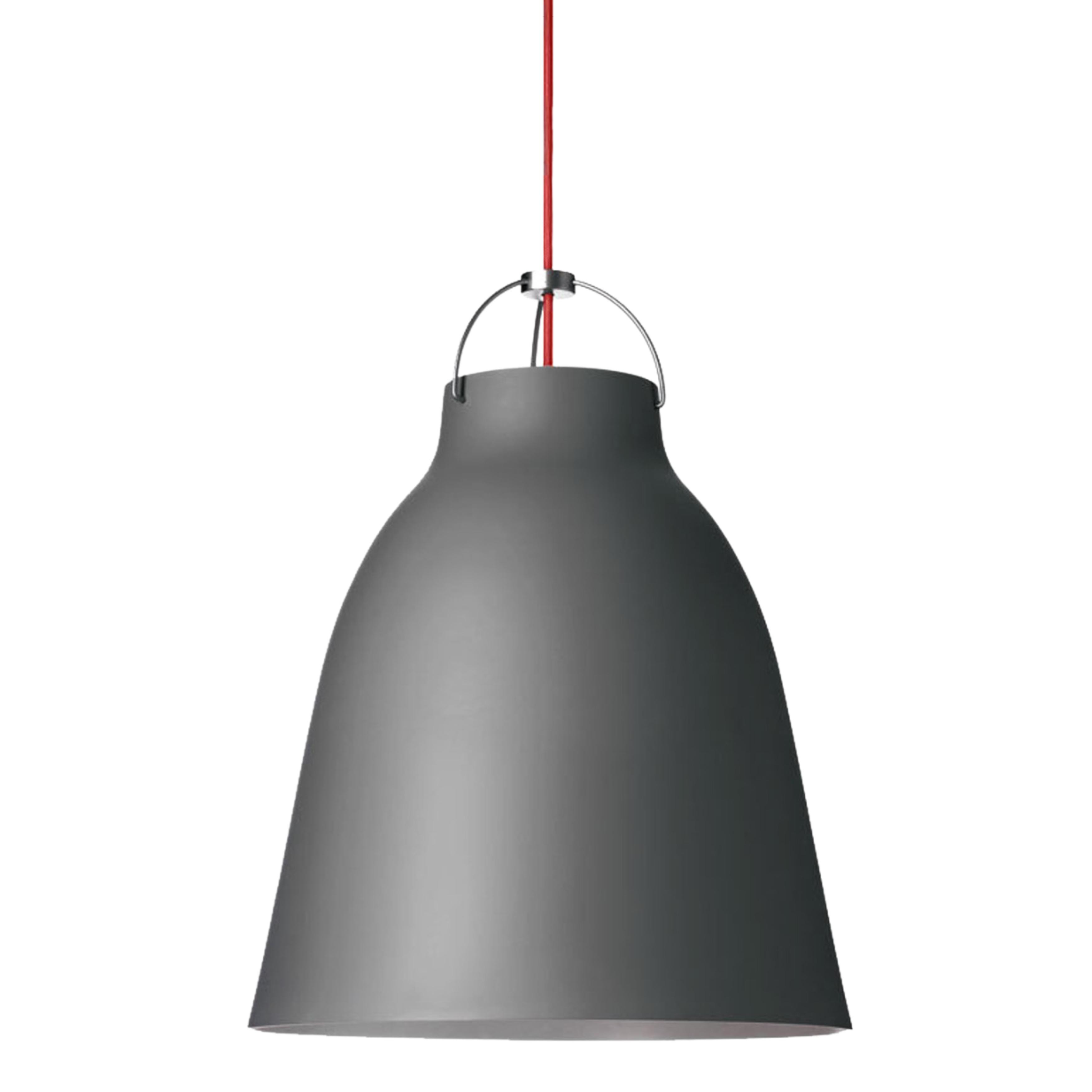 Carbon Steel Bell Industrial Pendant Light - Matt Grey