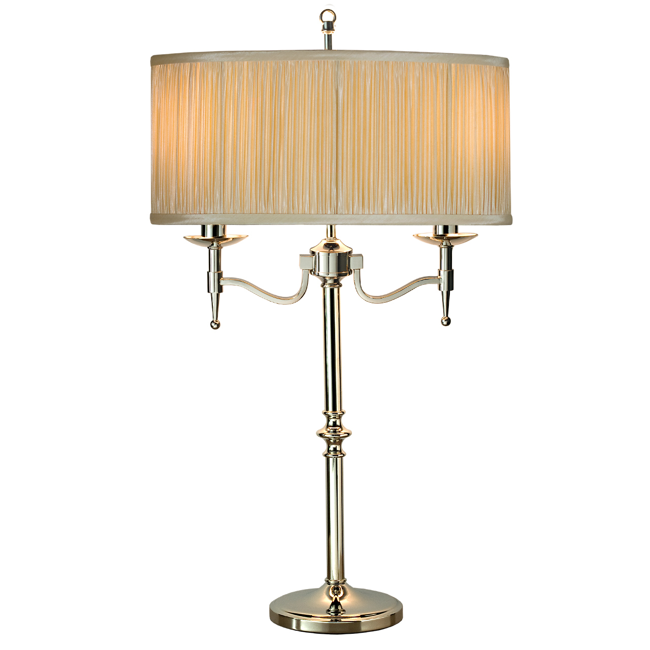 Stanford Nickel Table Lamp - Sand