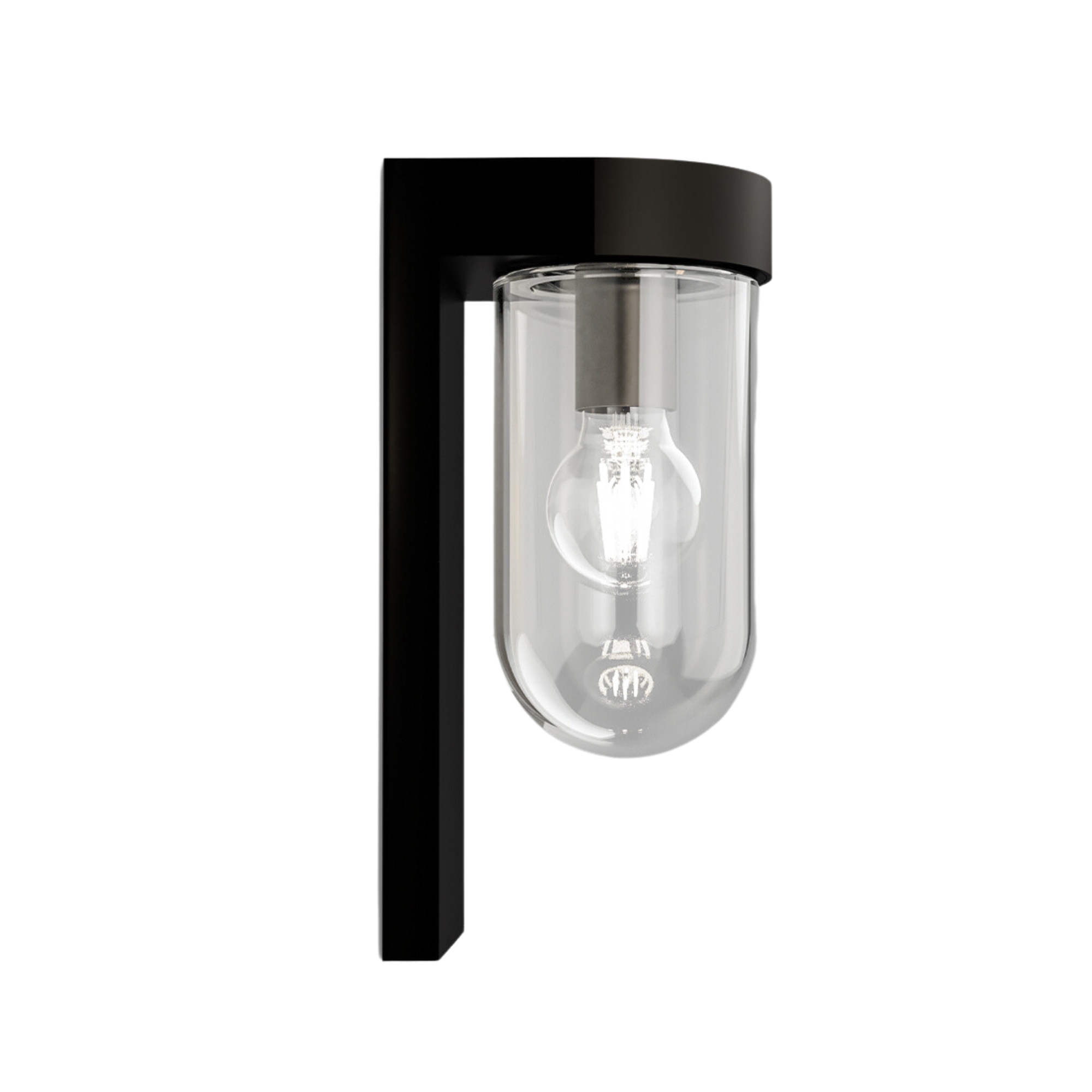Tuva Round Clear Glass Wall Light