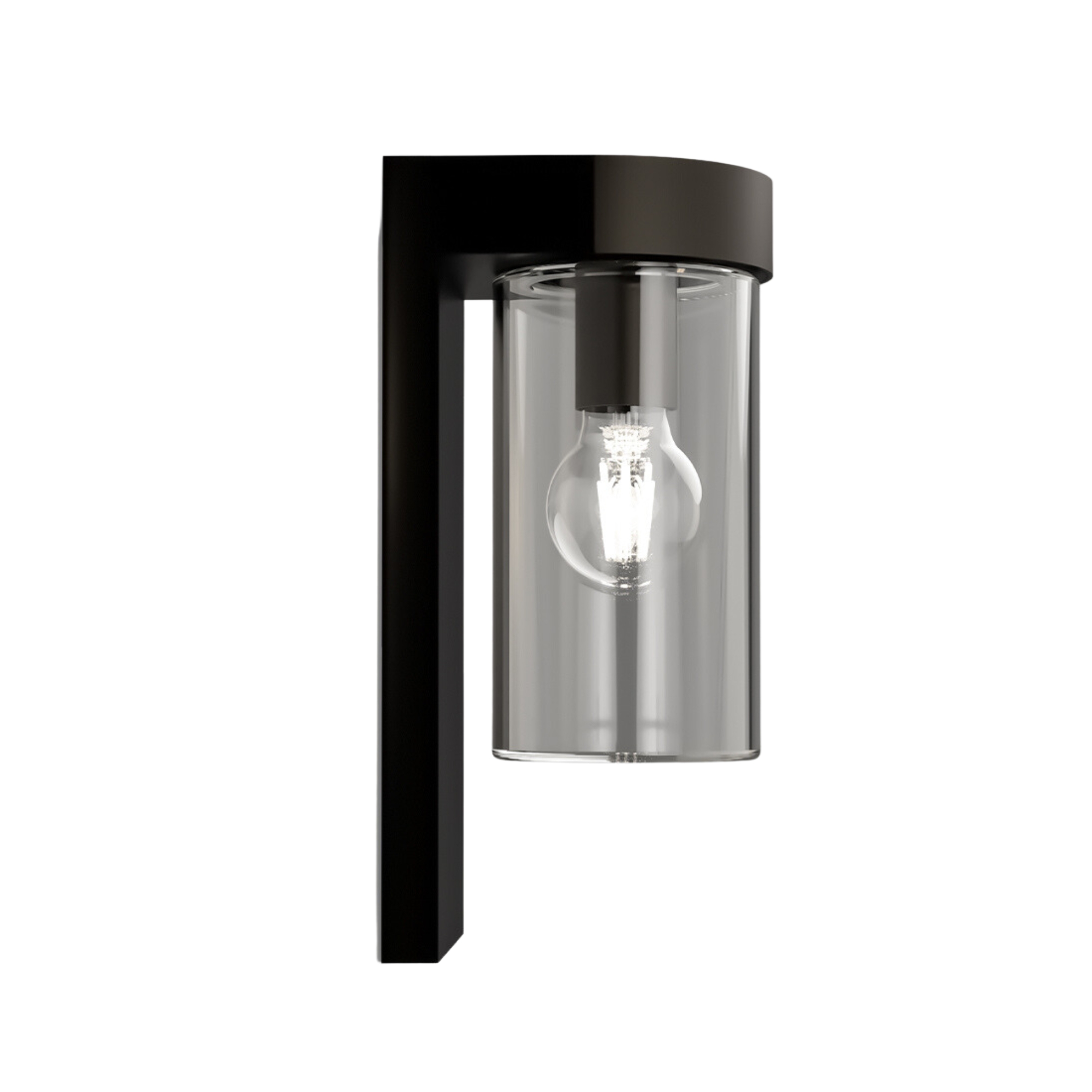 Tuva Flat Clear Glass Wall Light