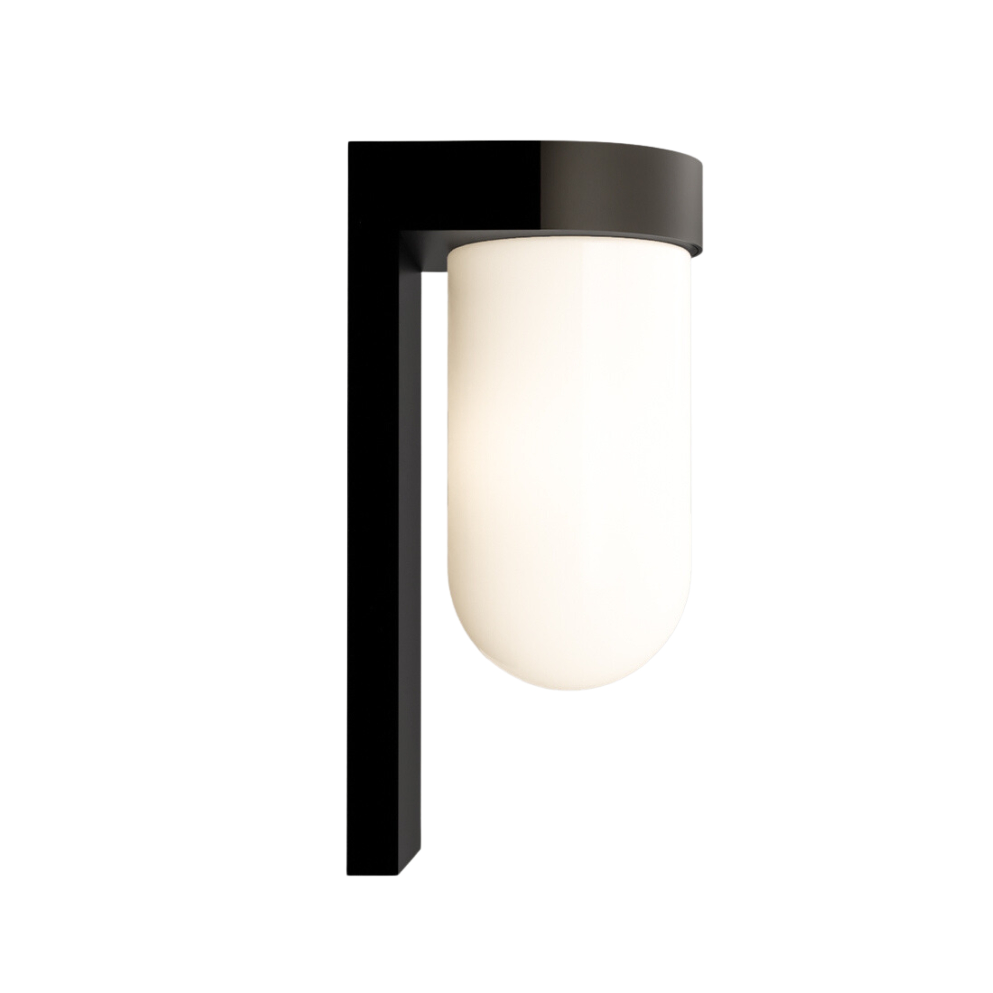 Tuva Round White Glass Wall Light