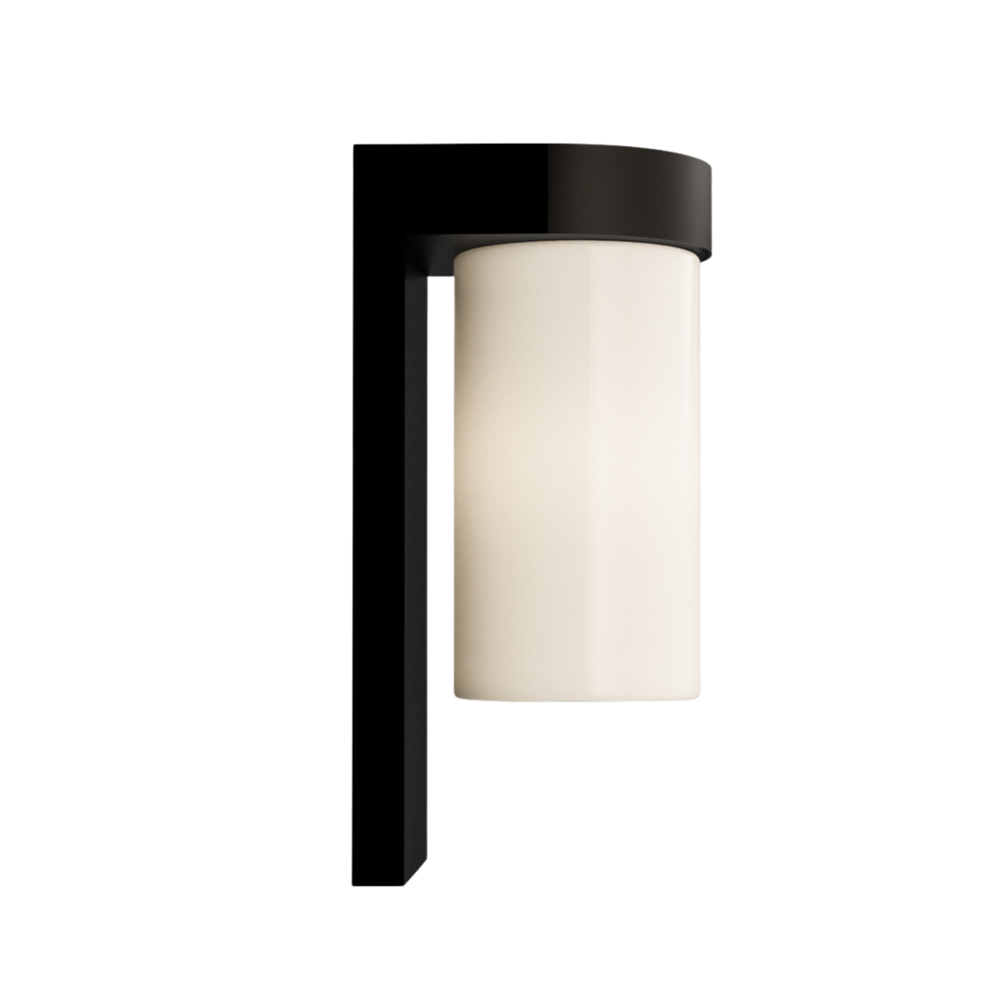 Tuva Flat White Glass Wall Light