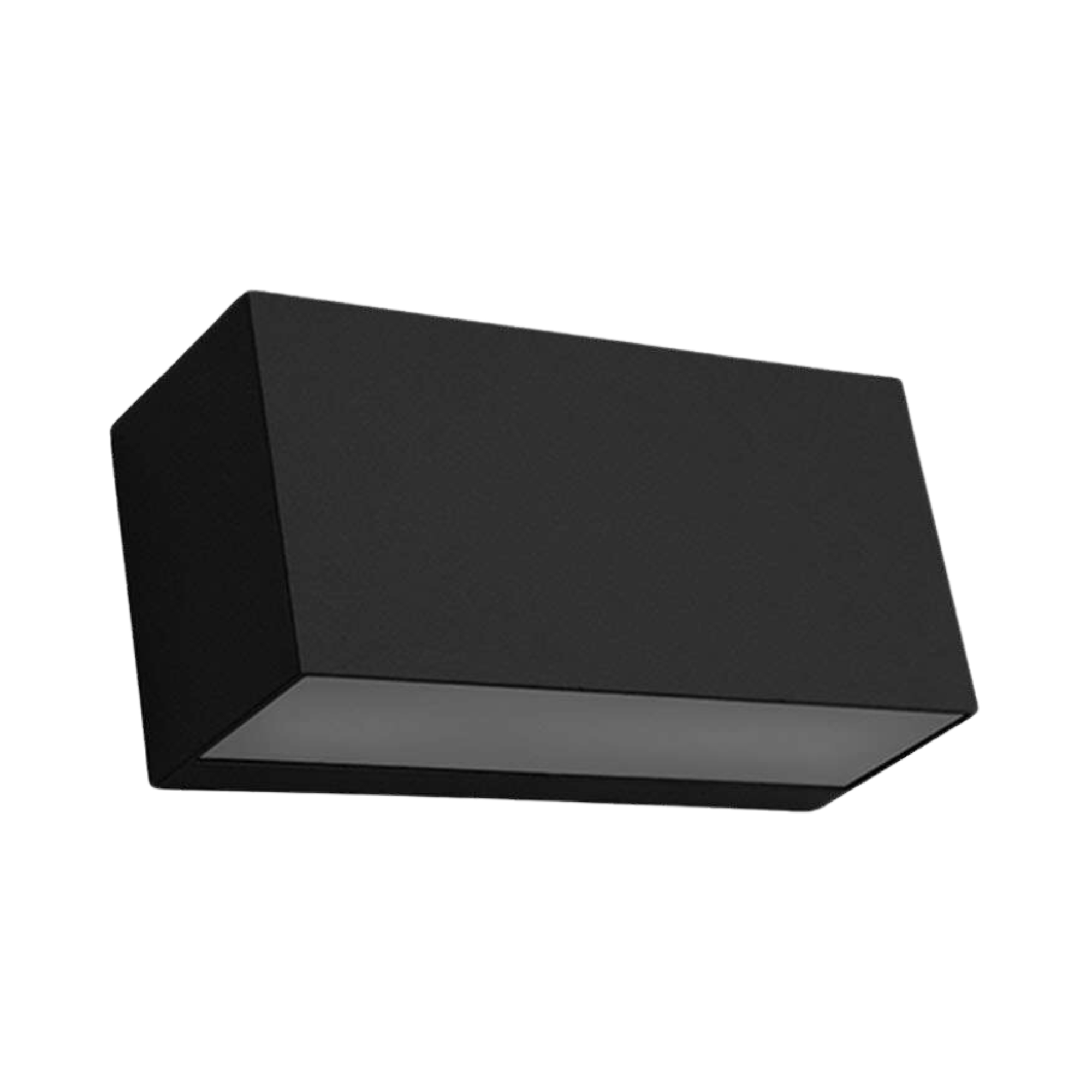 Asker Black Rectangular Down Wall Light
