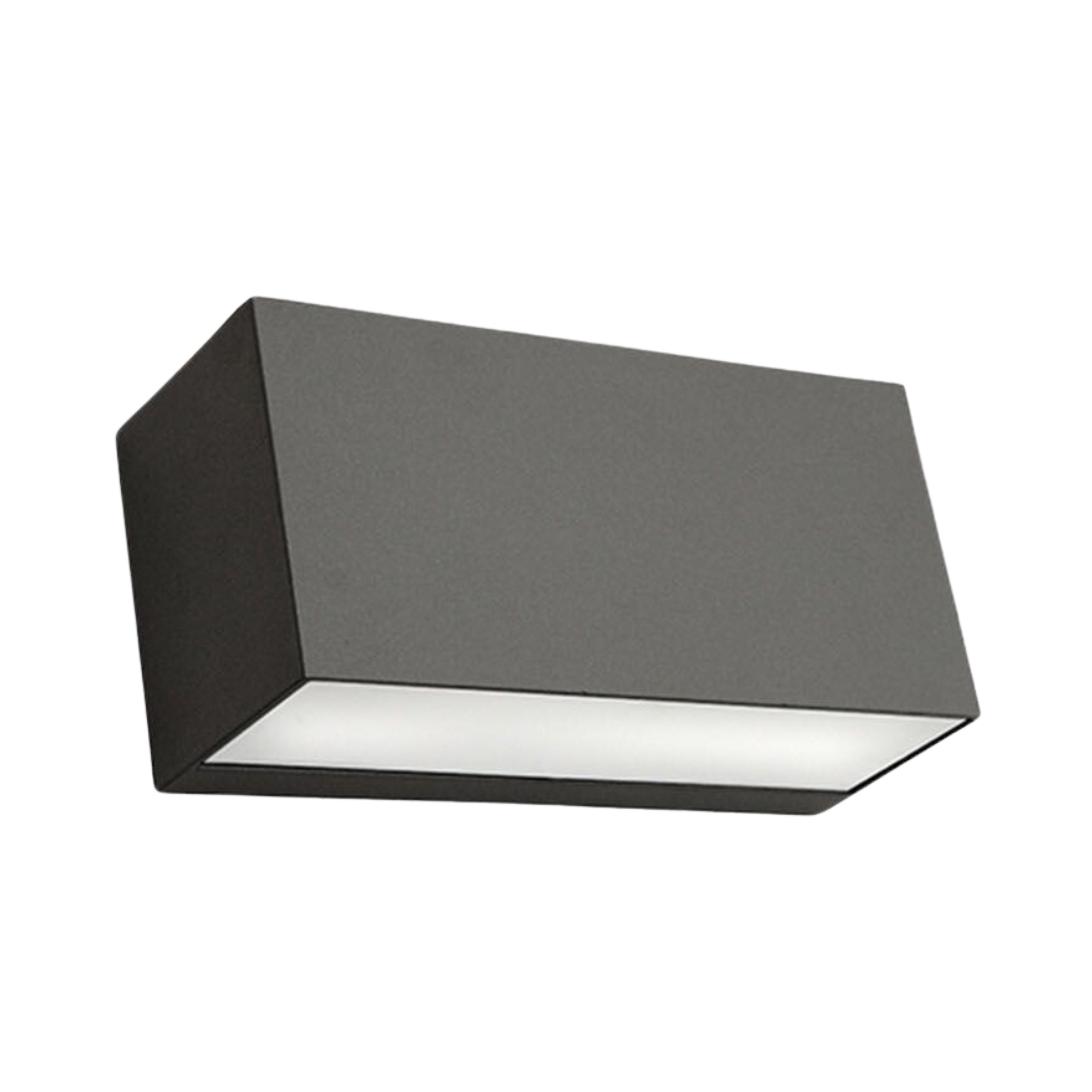 Asker Graphite Rectangular Down Wall Light