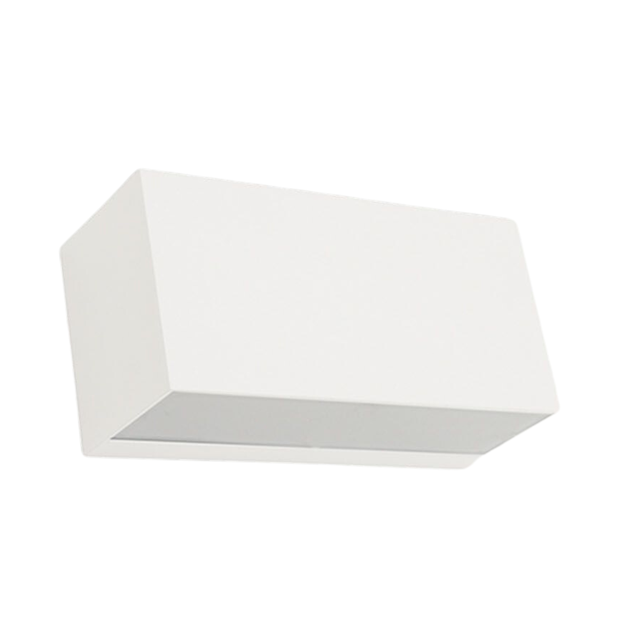 Asker White Rectangular Down Wall Light