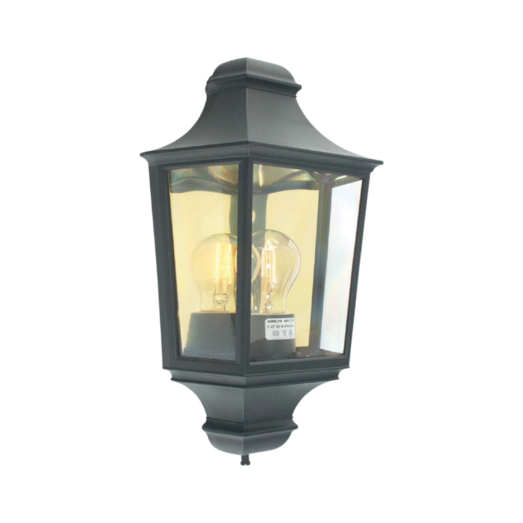 Glasgow Black Lantern Wall Light