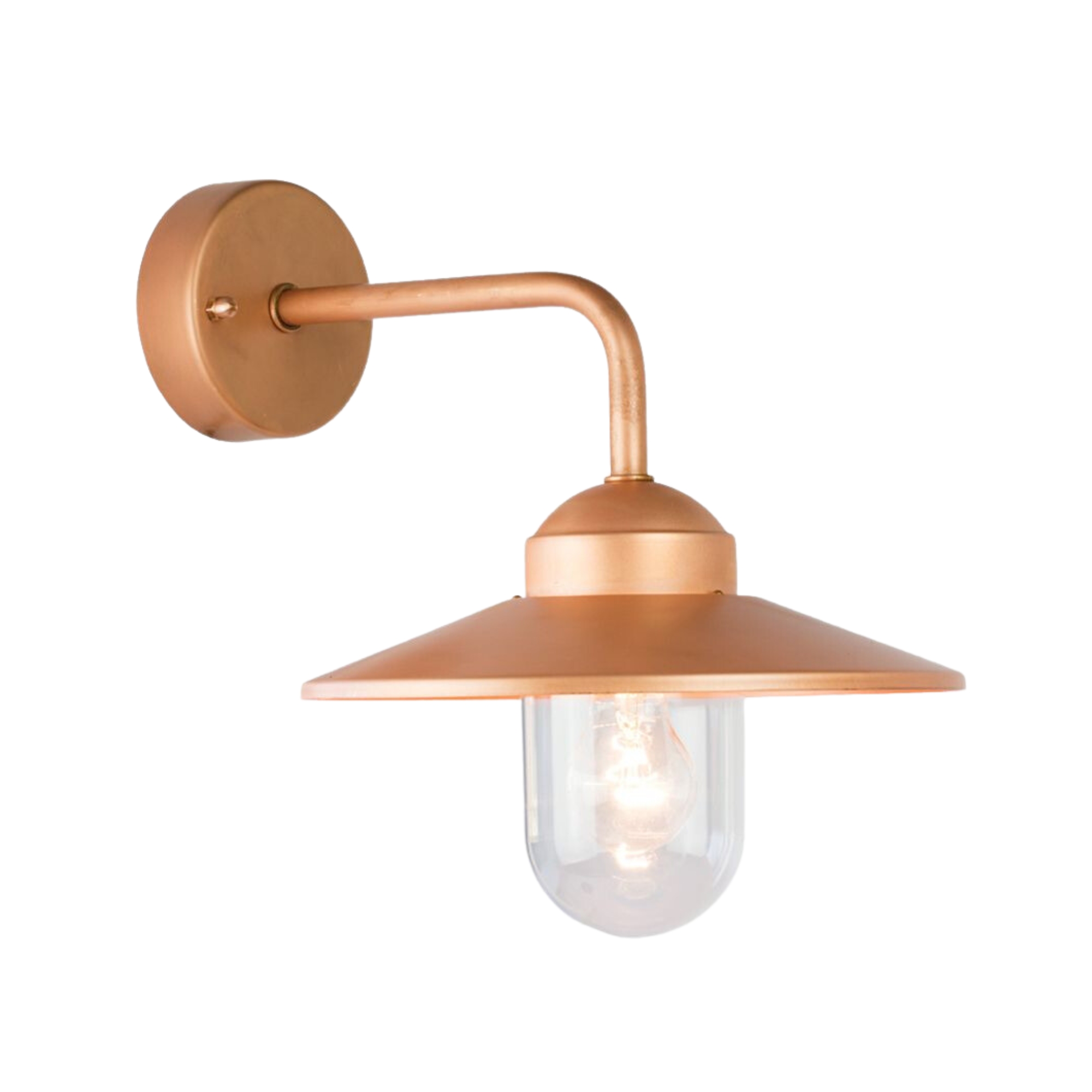 Vansbro Copper Arm Wall Light