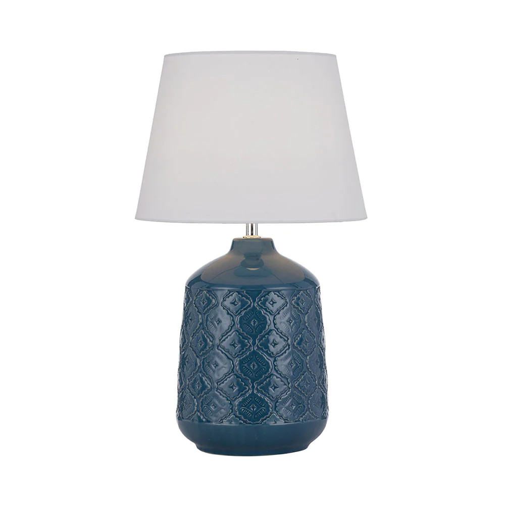 Baltimore Gloss Blue Ceramic Table Lamp