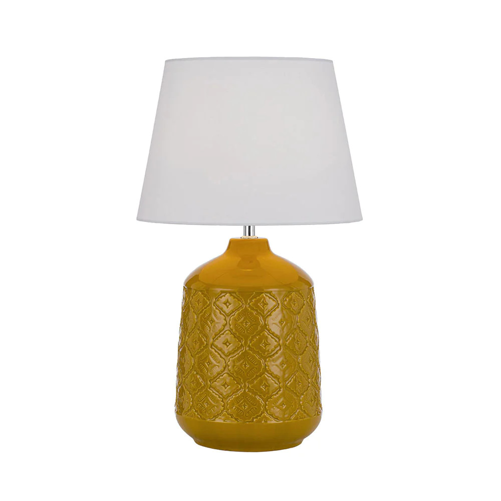 Baltimore Gloss Butterscotch Ceramic Table Lamp