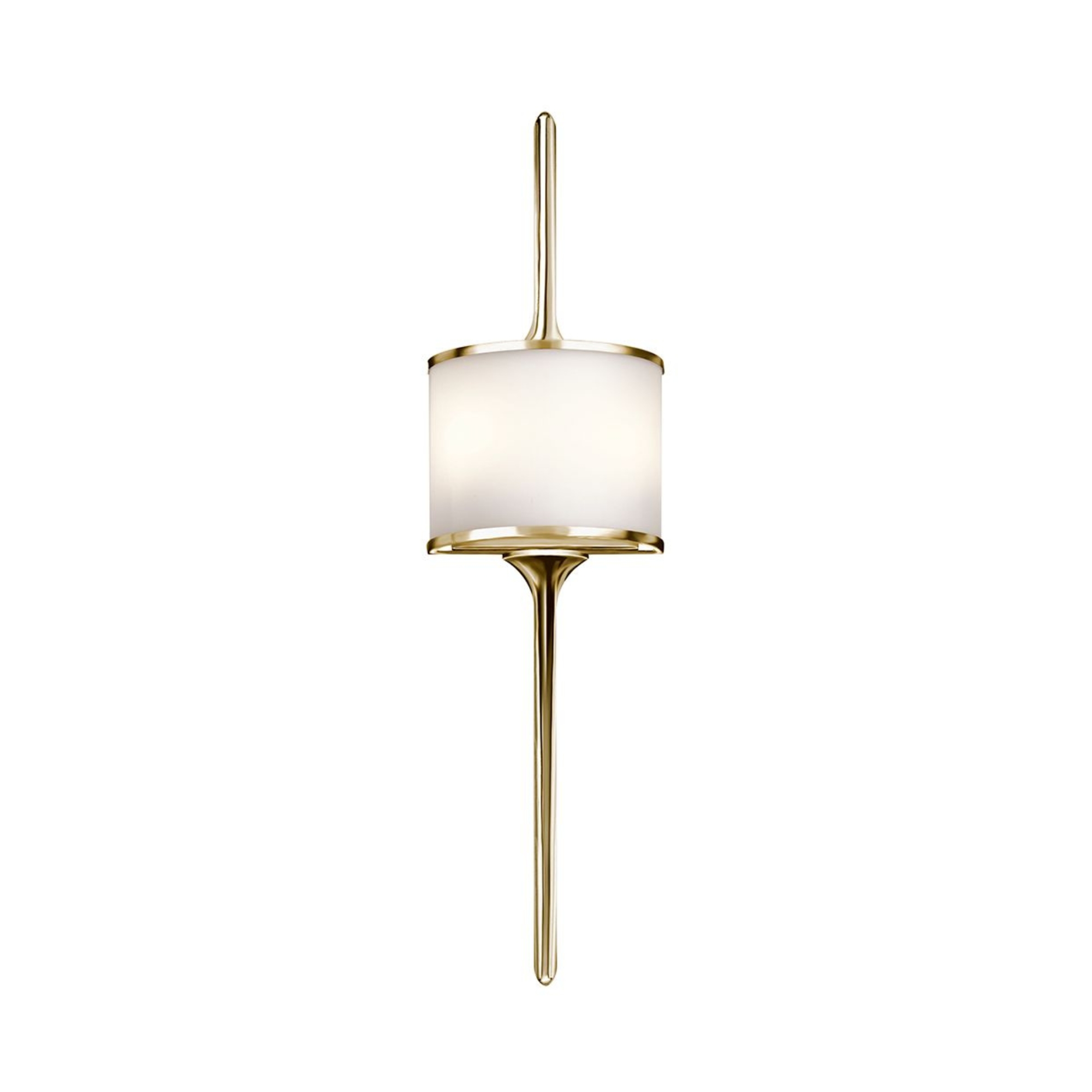 Mona Polished Brass Vanity Wall Light