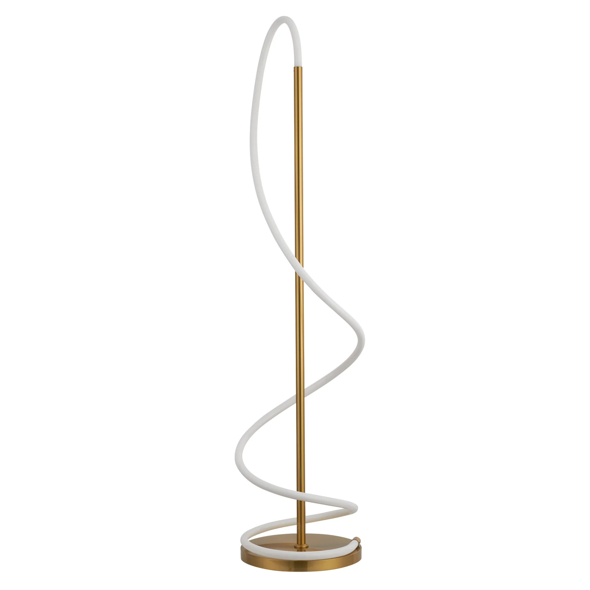 Lyona Abstract Gold LED Floor Lamp