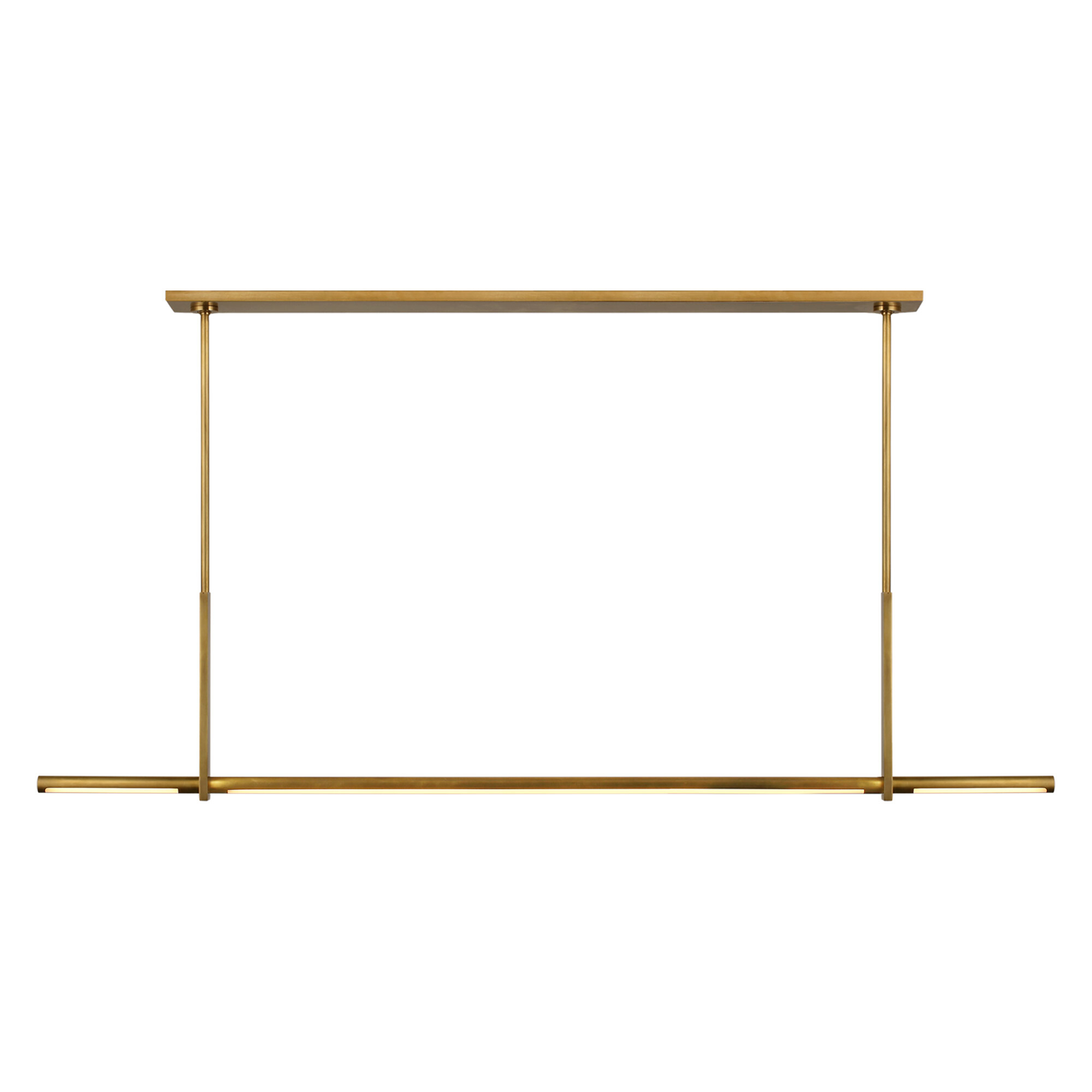 Axis Large Brass Linear Pendant