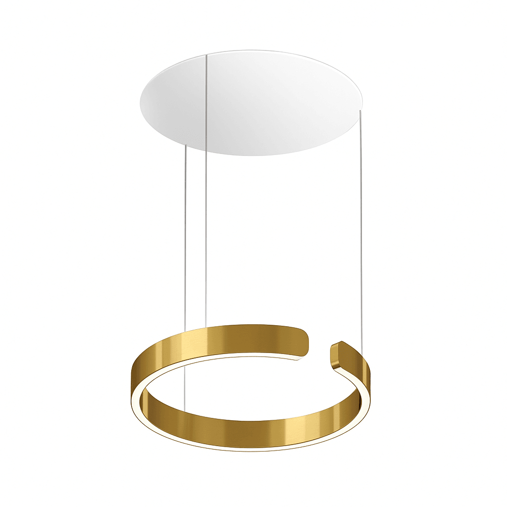 Golden Smart Ring LED Pendant Light