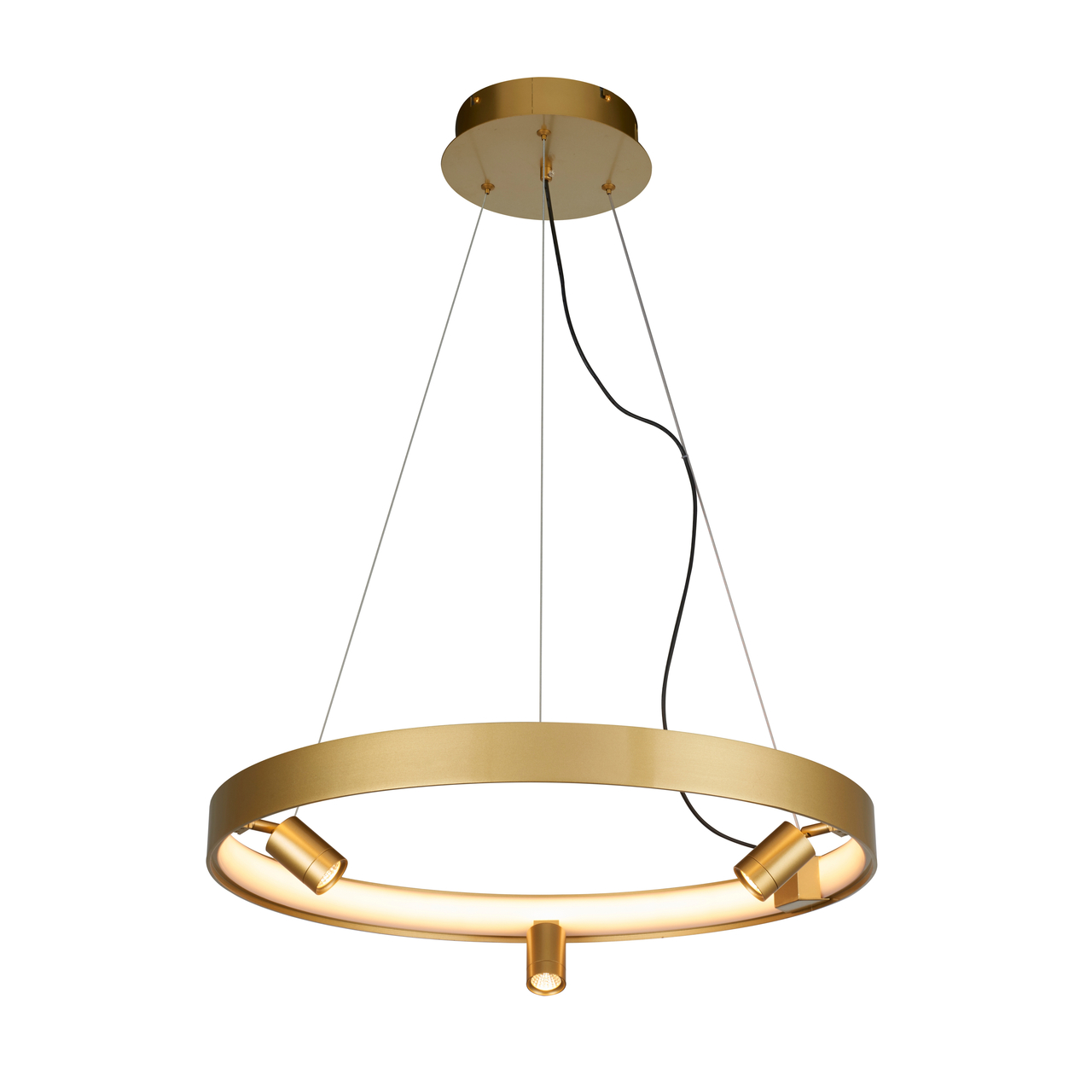 Dune 3 Light Gold Ring Pendant