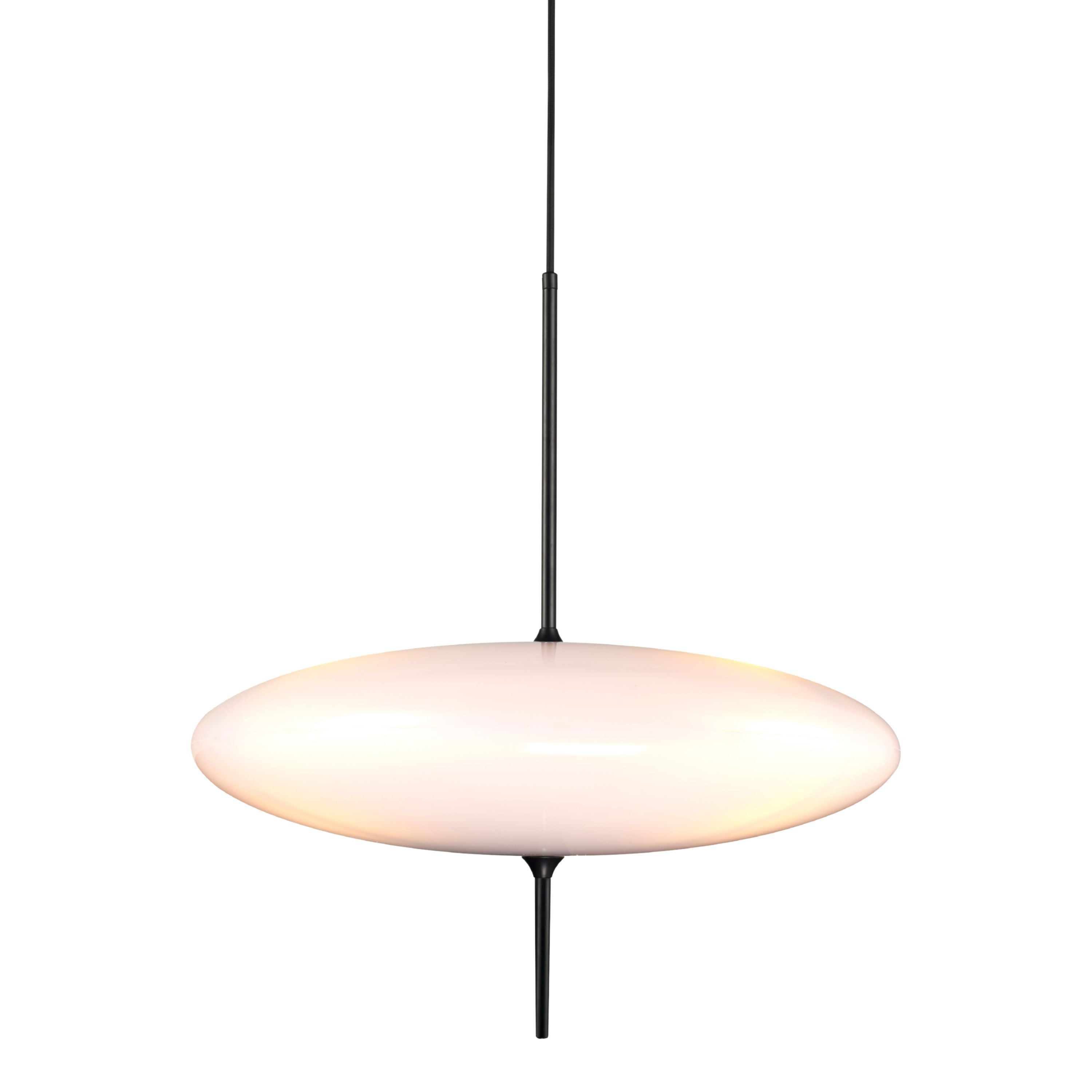 Eclipse Horizontal White Pendant Light