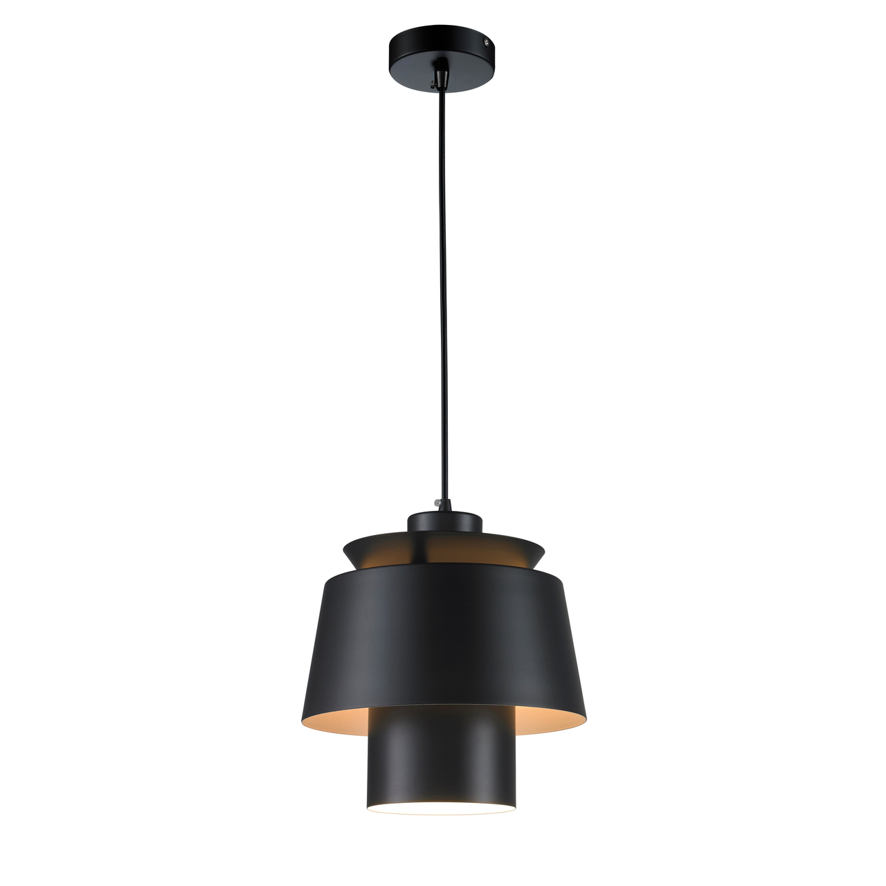 Sans Black Metal Pendant Light