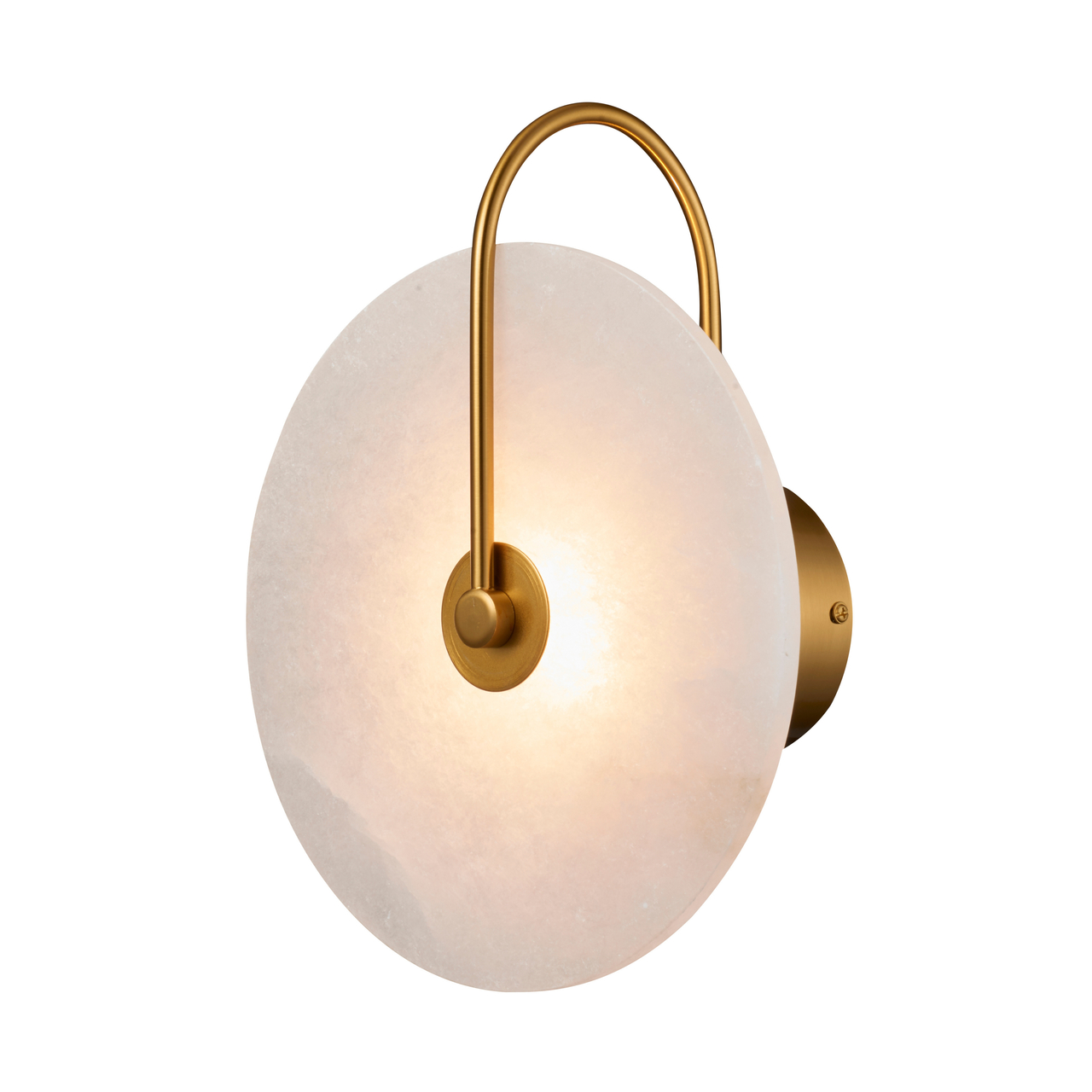 Spanish Marble Gold Circular Wall Light
